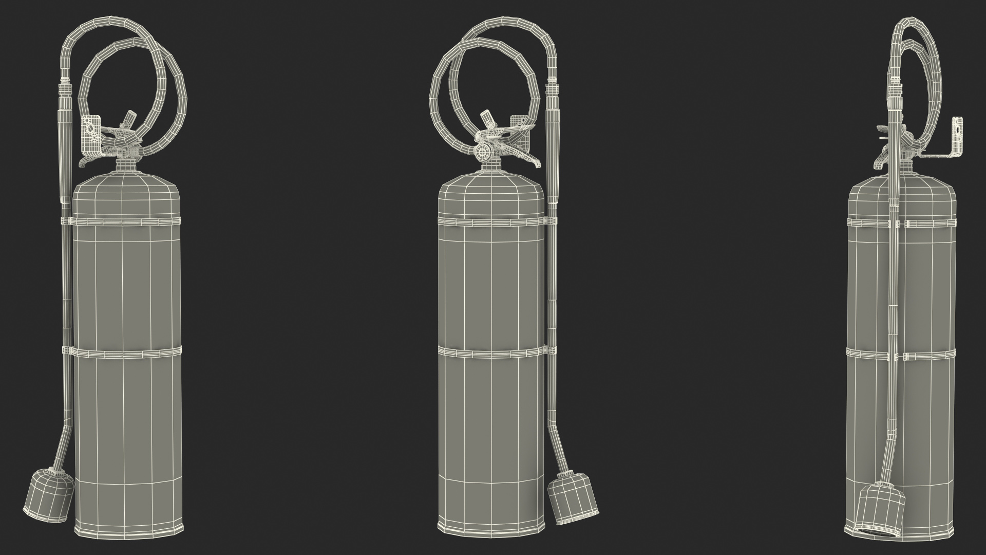 Class D Copper Powder Fire Extinguisher 3D model