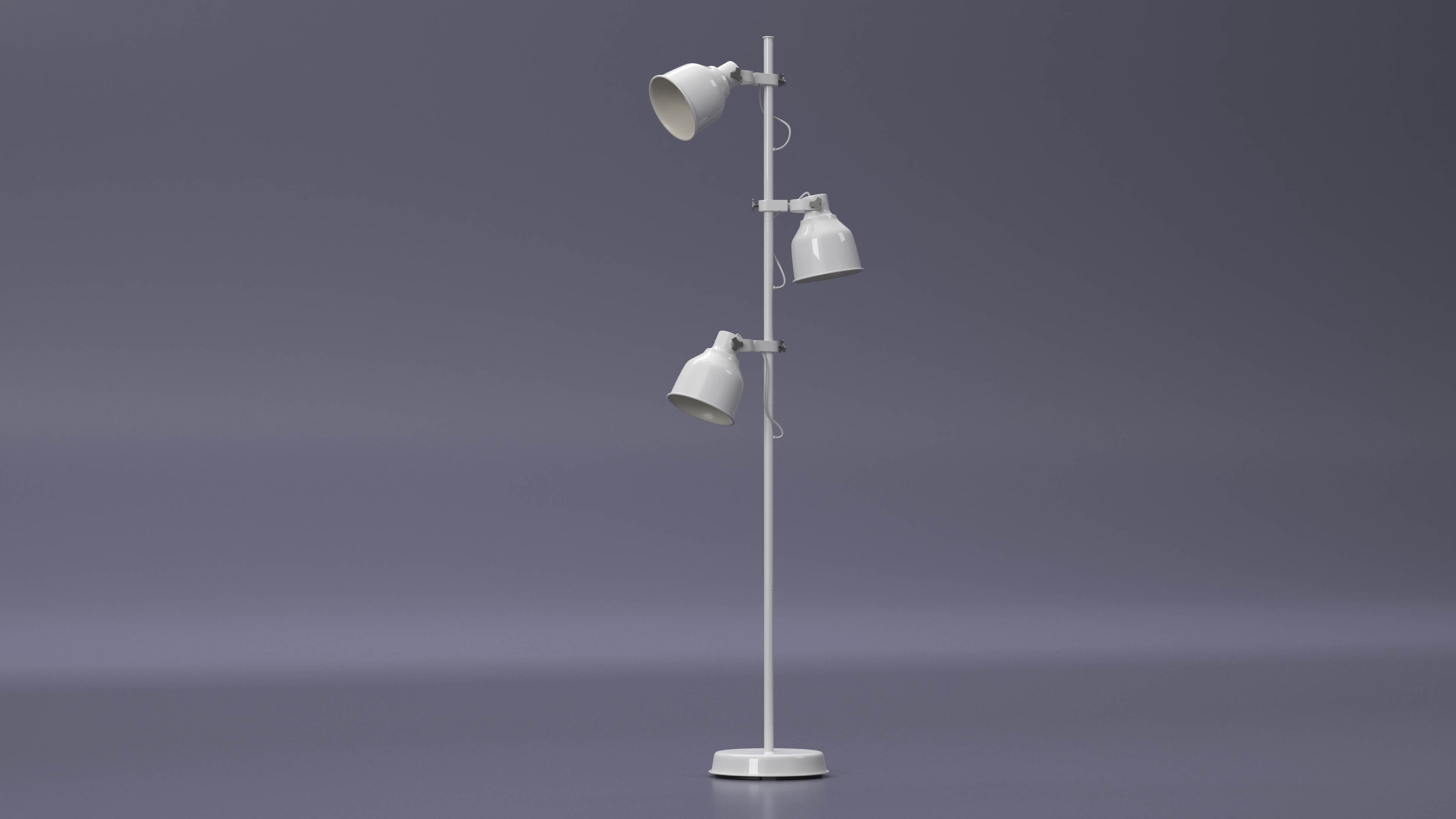 Modern Three-Point Floor Lamp 3D model