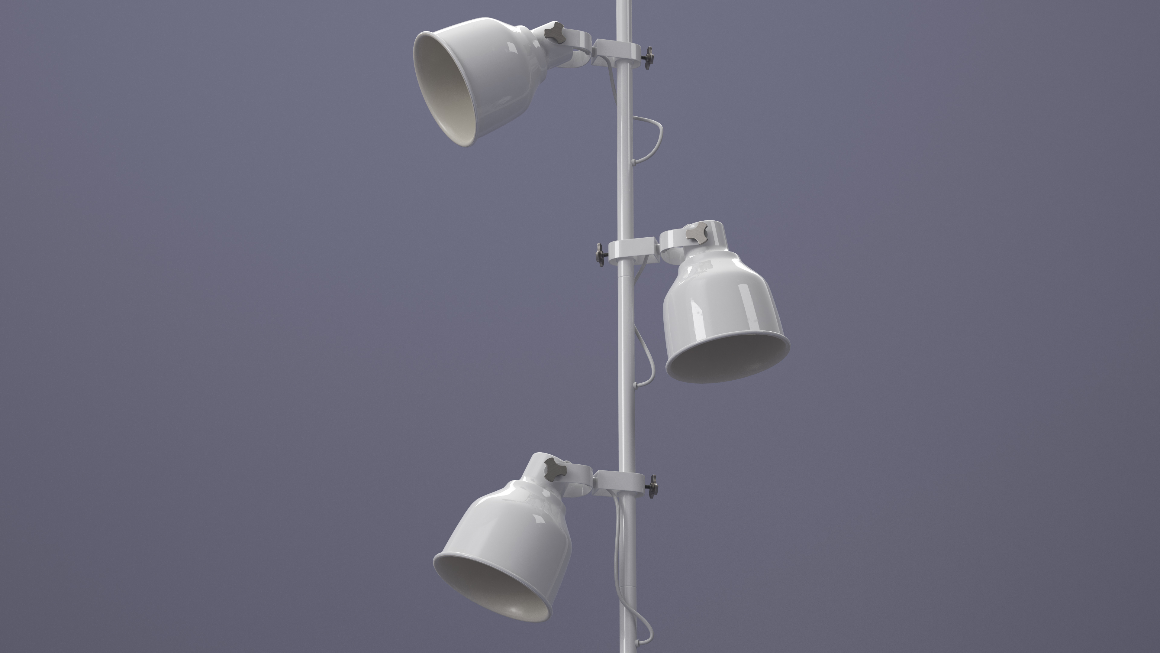 Modern Three-Point Floor Lamp 3D model