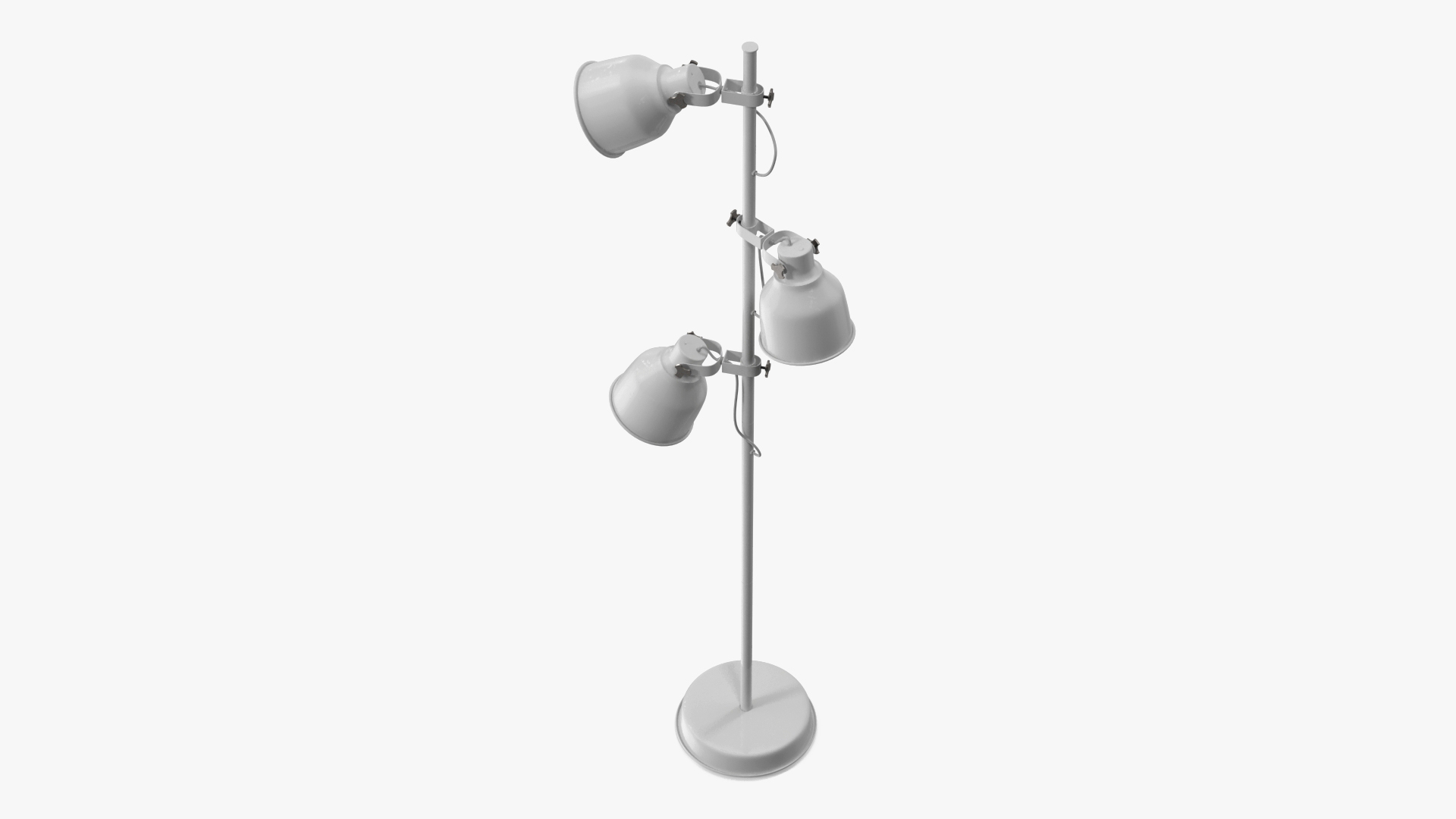 Modern Three-Point Floor Lamp 3D model