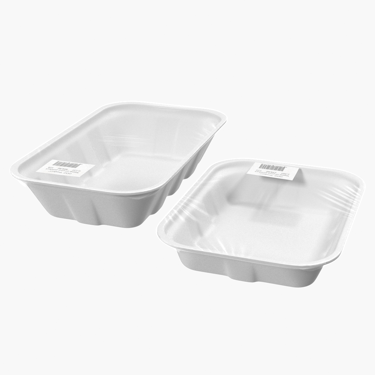 Empty Wrapped Food Tray, view 3