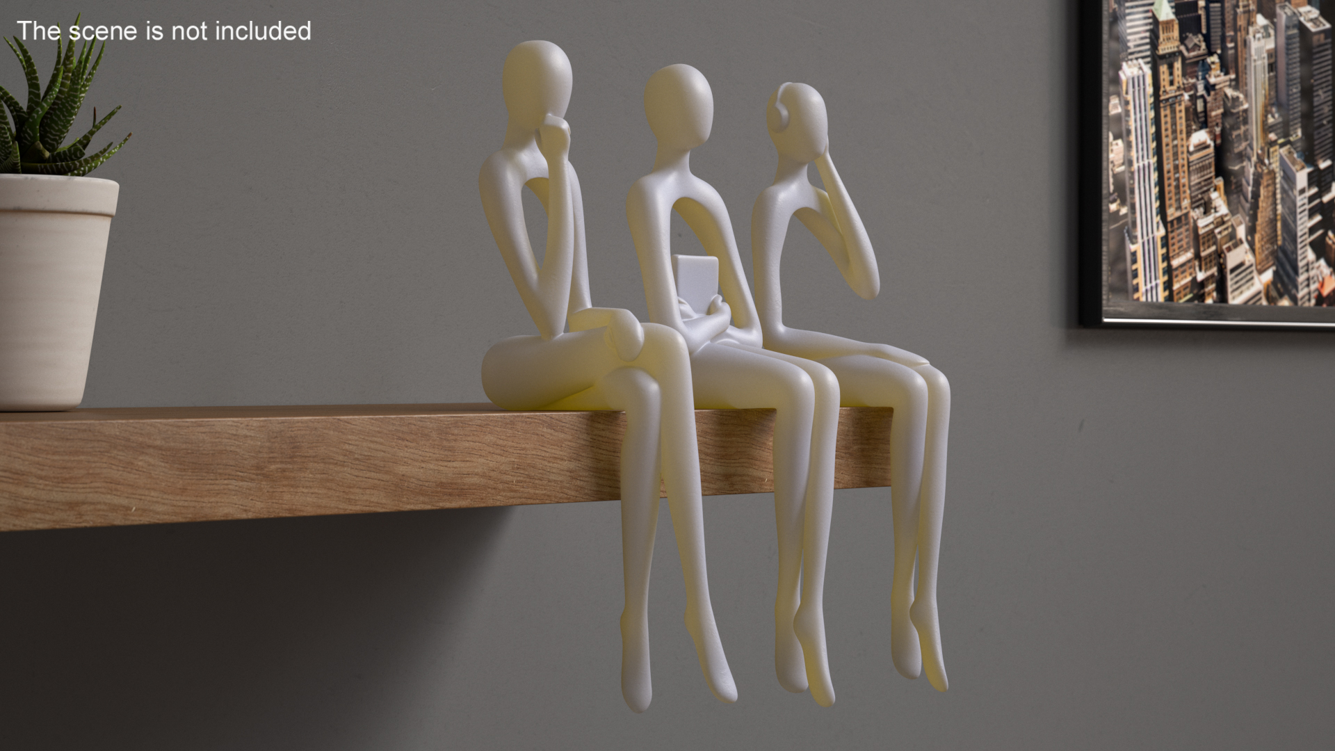 3D model Home Decor White Plastic Human Sculpture