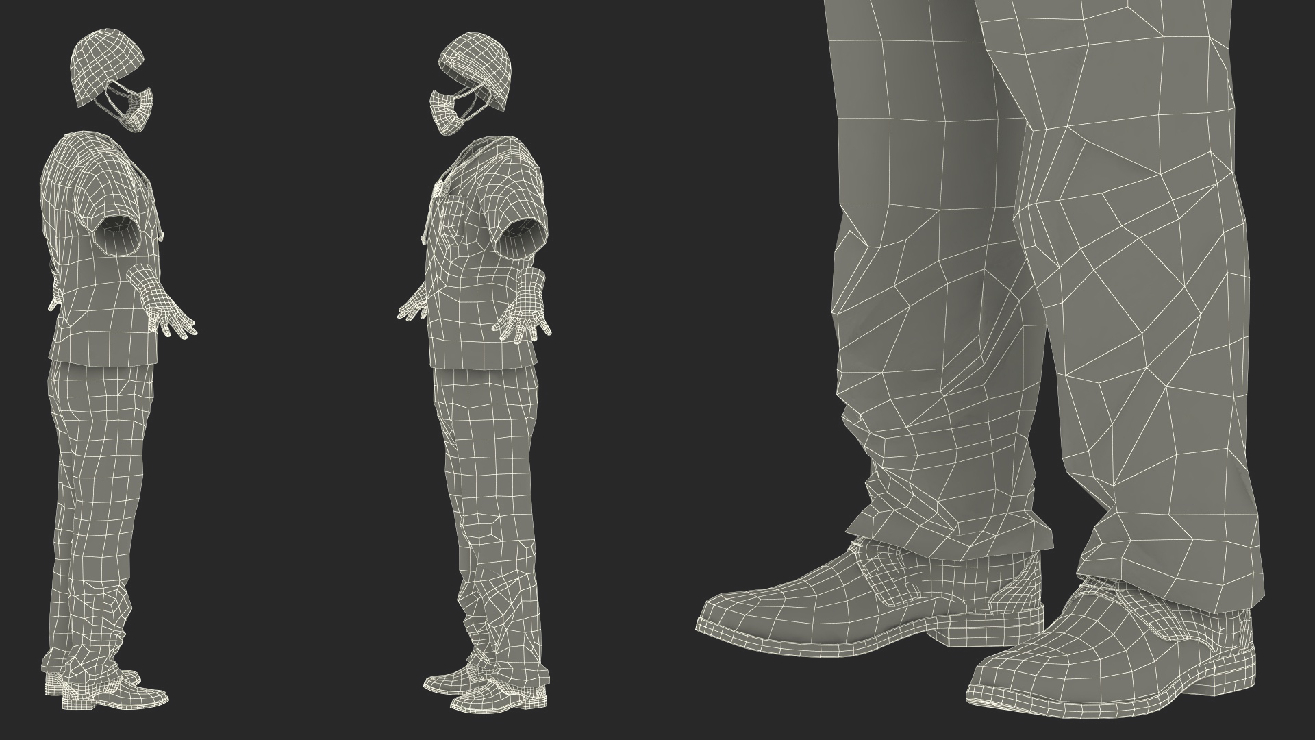 Doctor Costume Blue 3D model