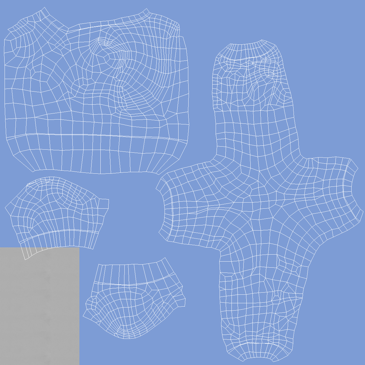 Doctor Costume Blue 3D model