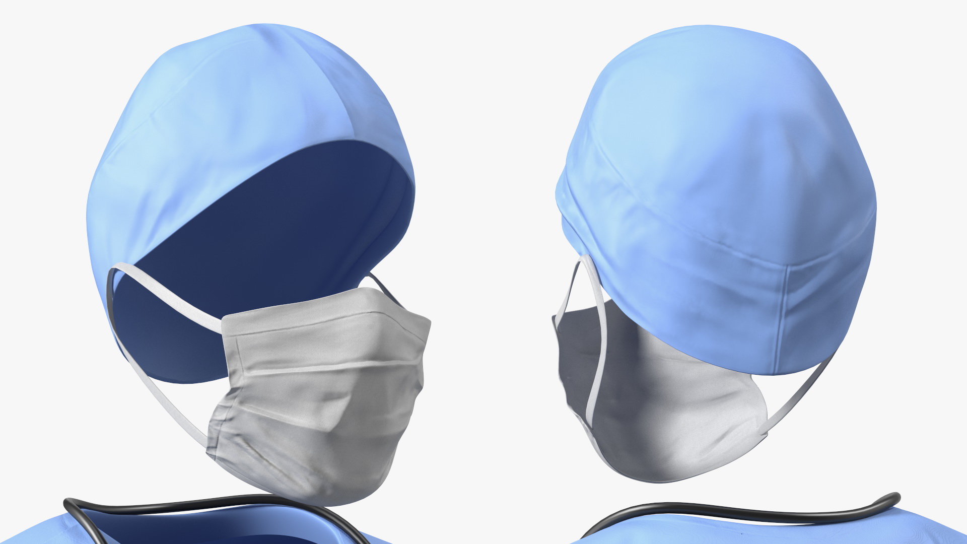 Doctor Costume Blue 3D model