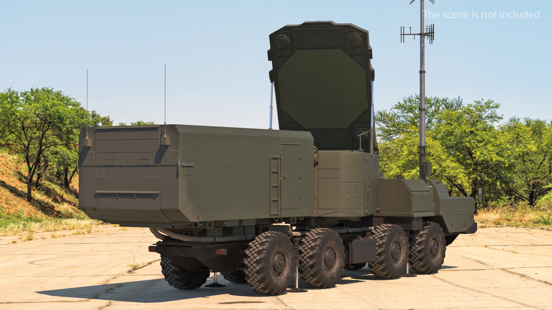 3D model Flap Lid B S300 Missile Guidance Radar Rigged