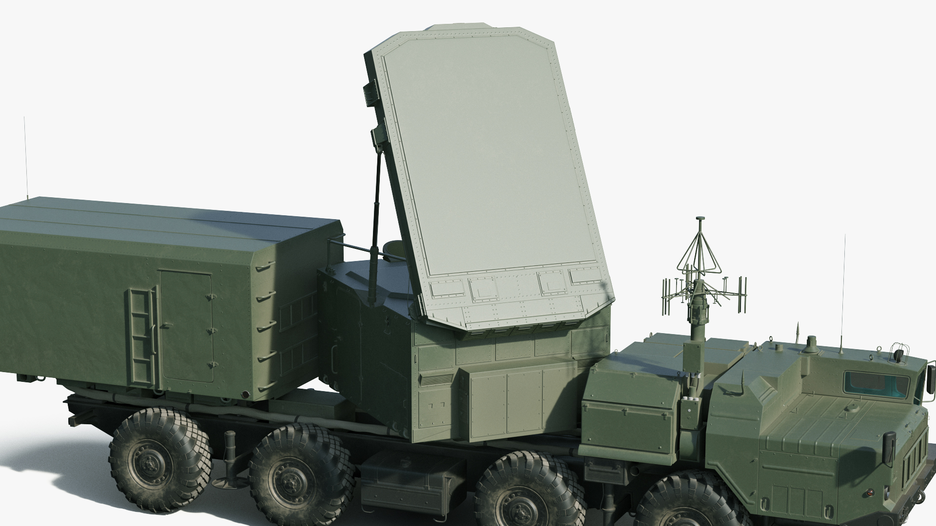 3D model Flap Lid B S300 Missile Guidance Radar Rigged