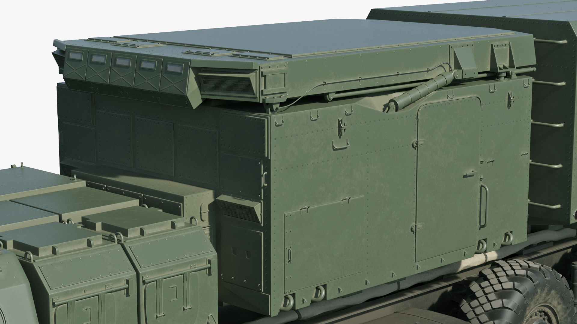 3D model Flap Lid B S300 Missile Guidance Radar Rigged