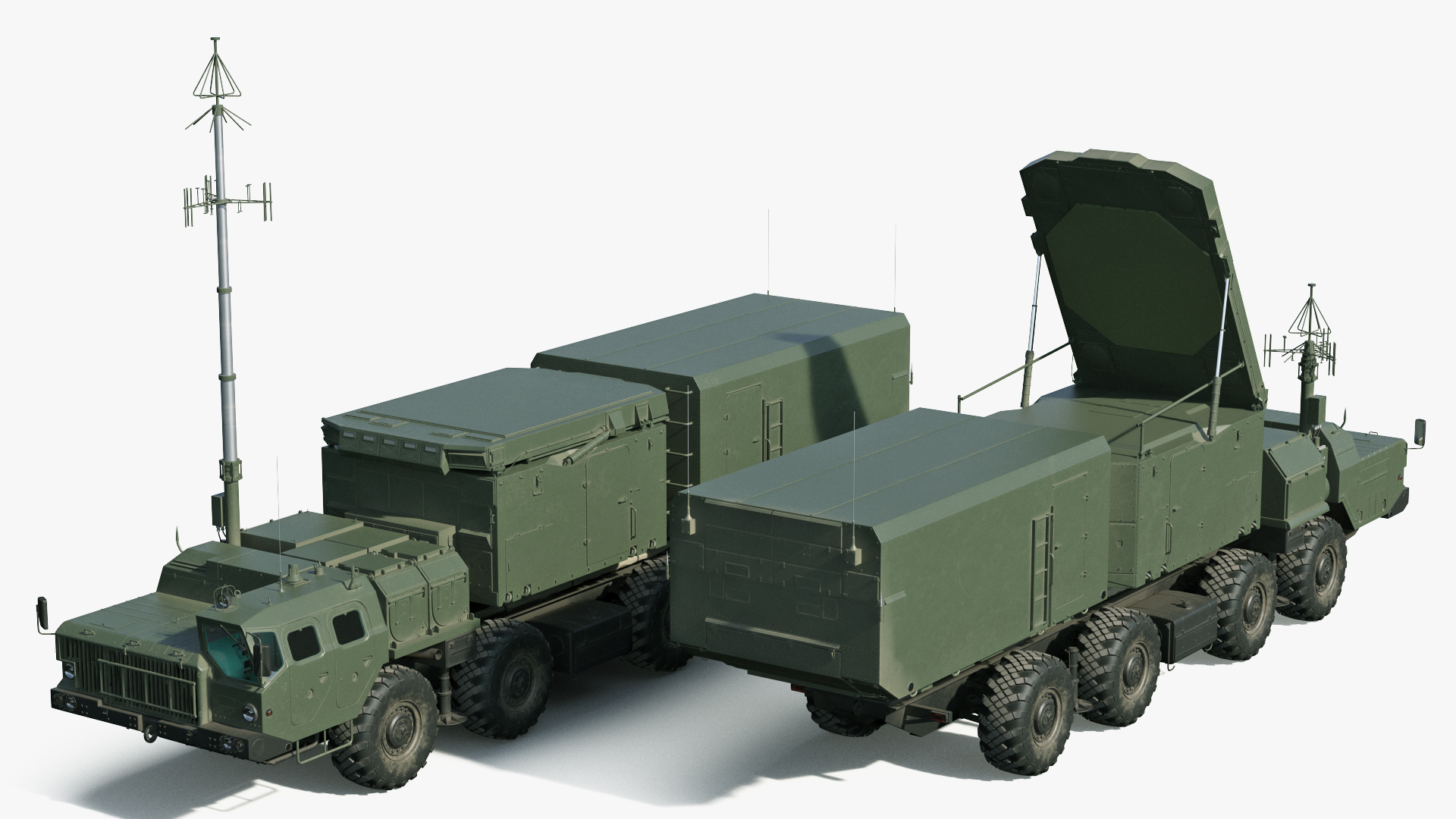 3D model Flap Lid B S300 Missile Guidance Radar Rigged