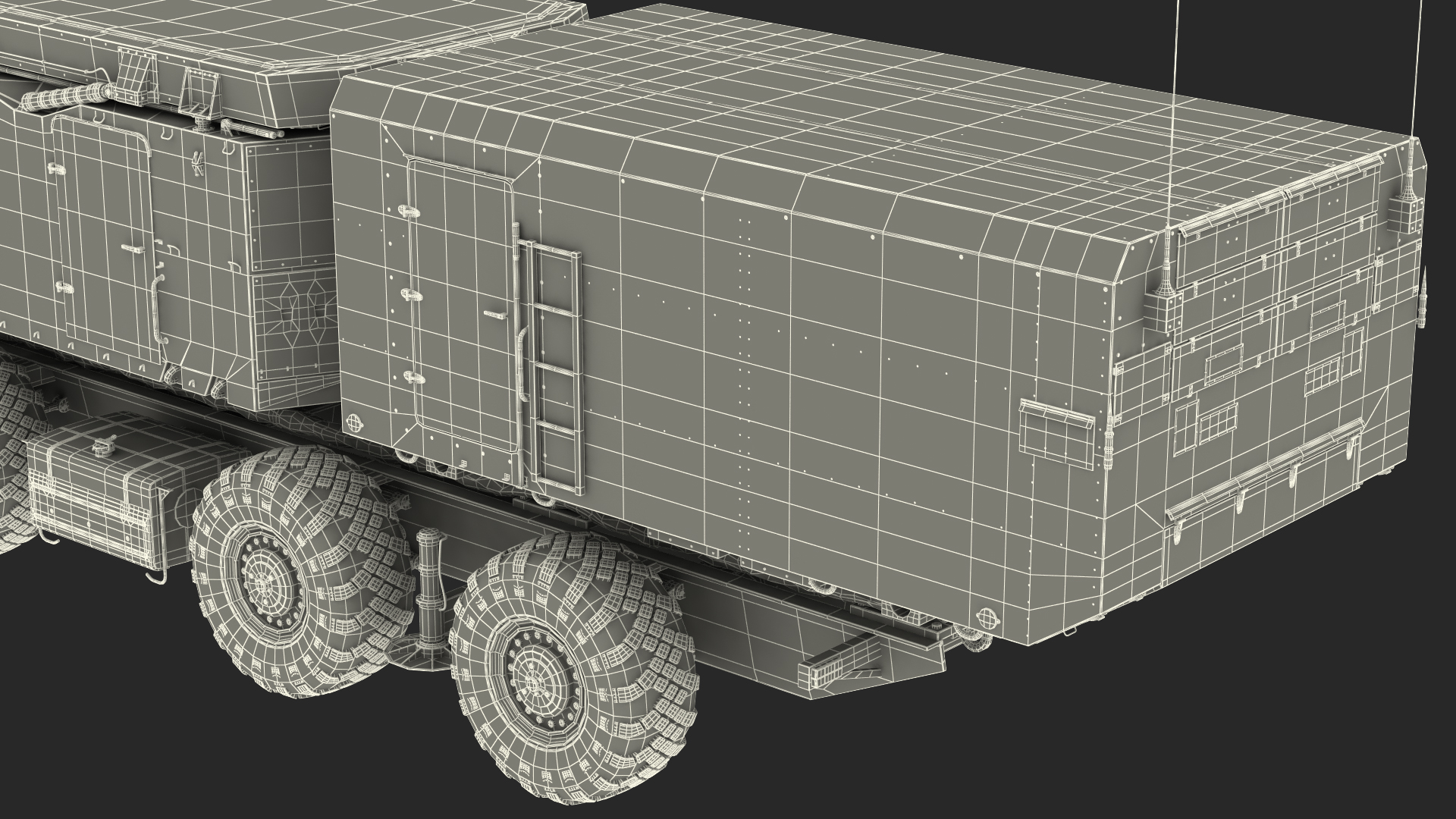 3D model Flap Lid B S300 Missile Guidance Radar Rigged