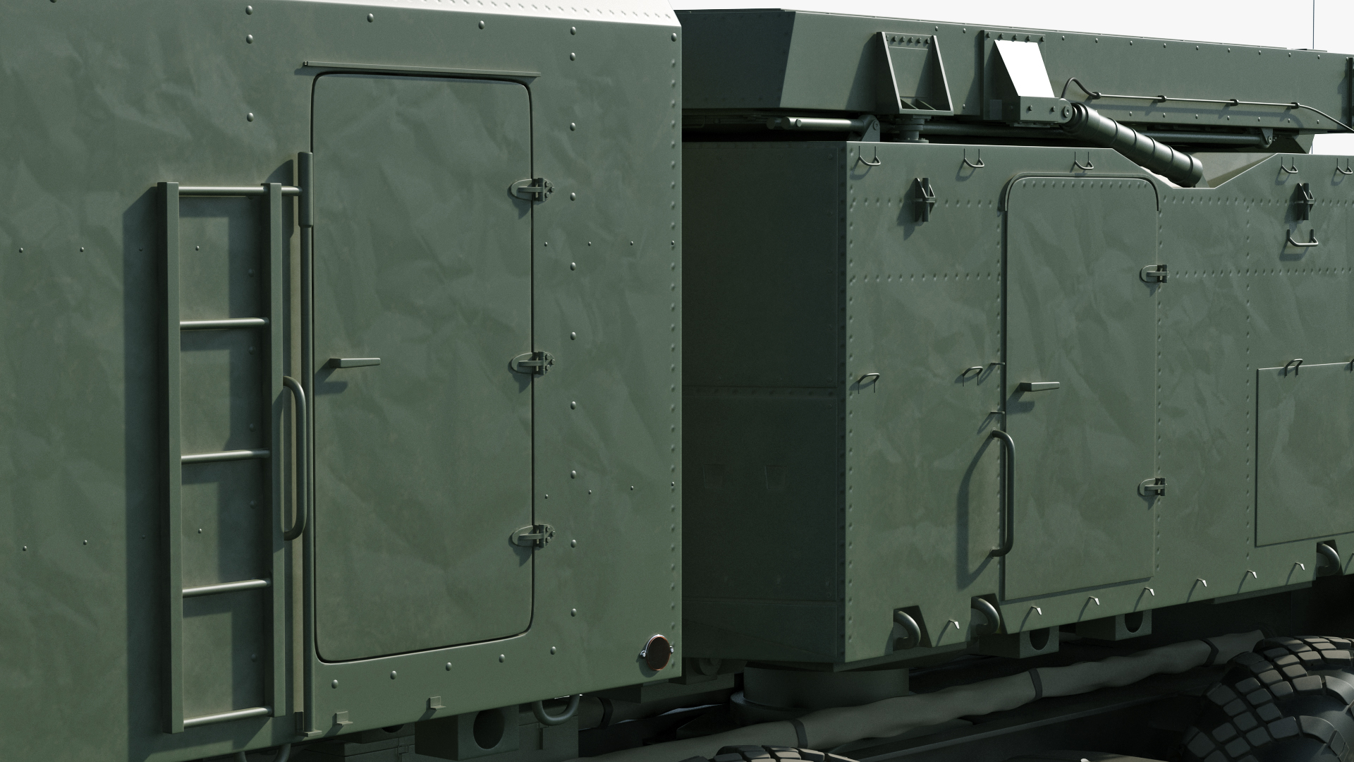 3D model Flap Lid B S300 Missile Guidance Radar Rigged