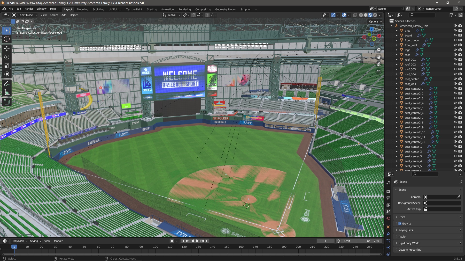 3D American Family Field