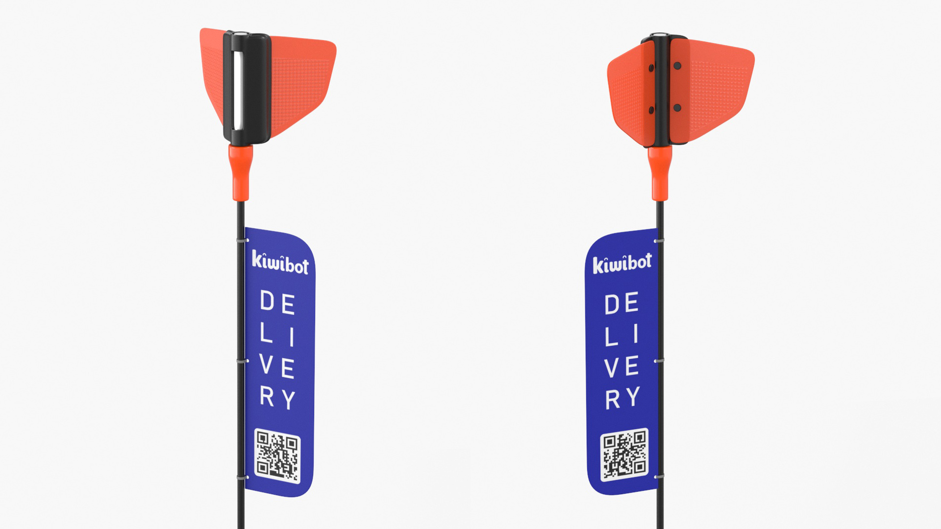 Delivery Robot Kiwibot Blue 3D