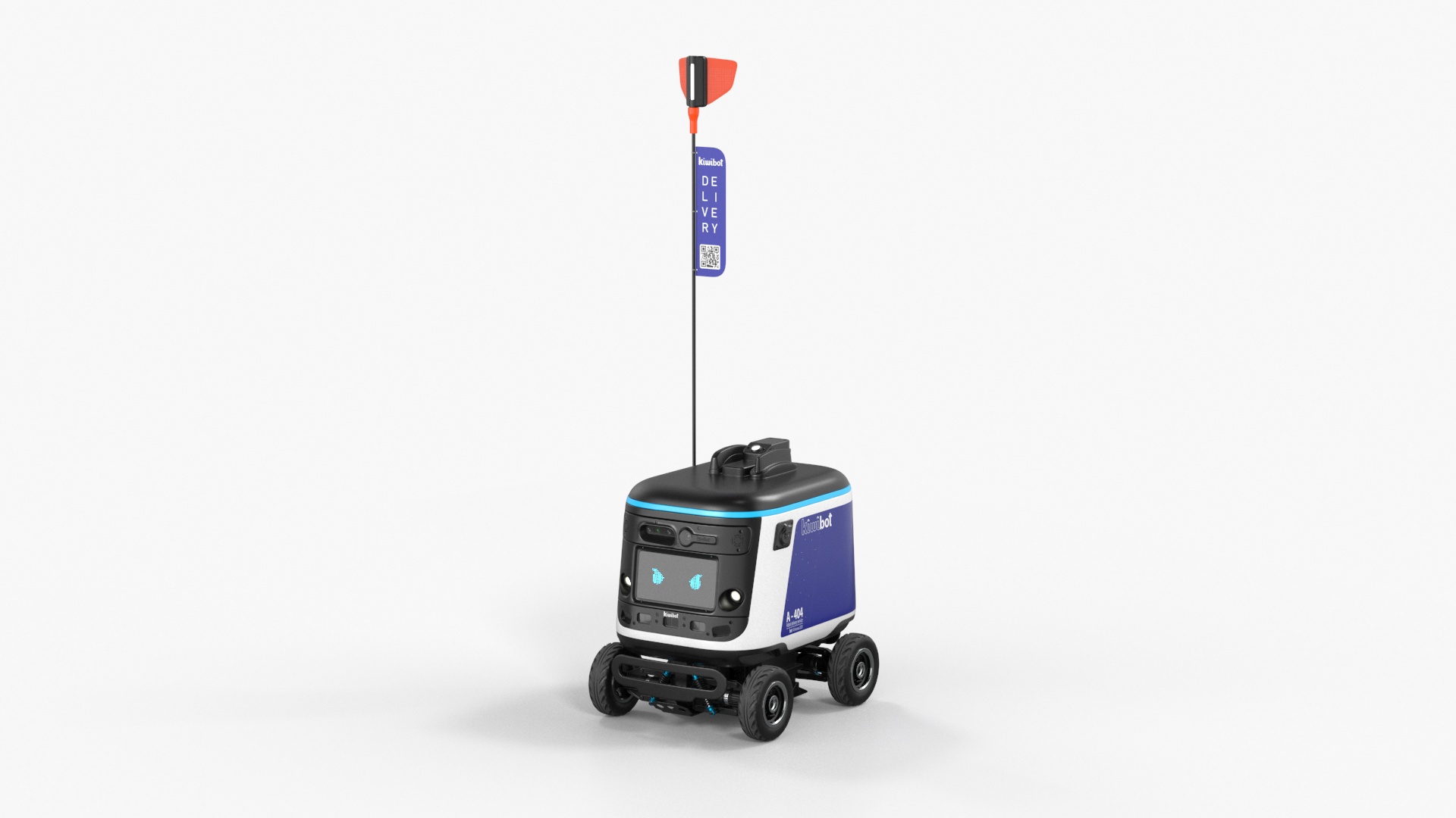 Delivery Robot Kiwibot Blue 3D