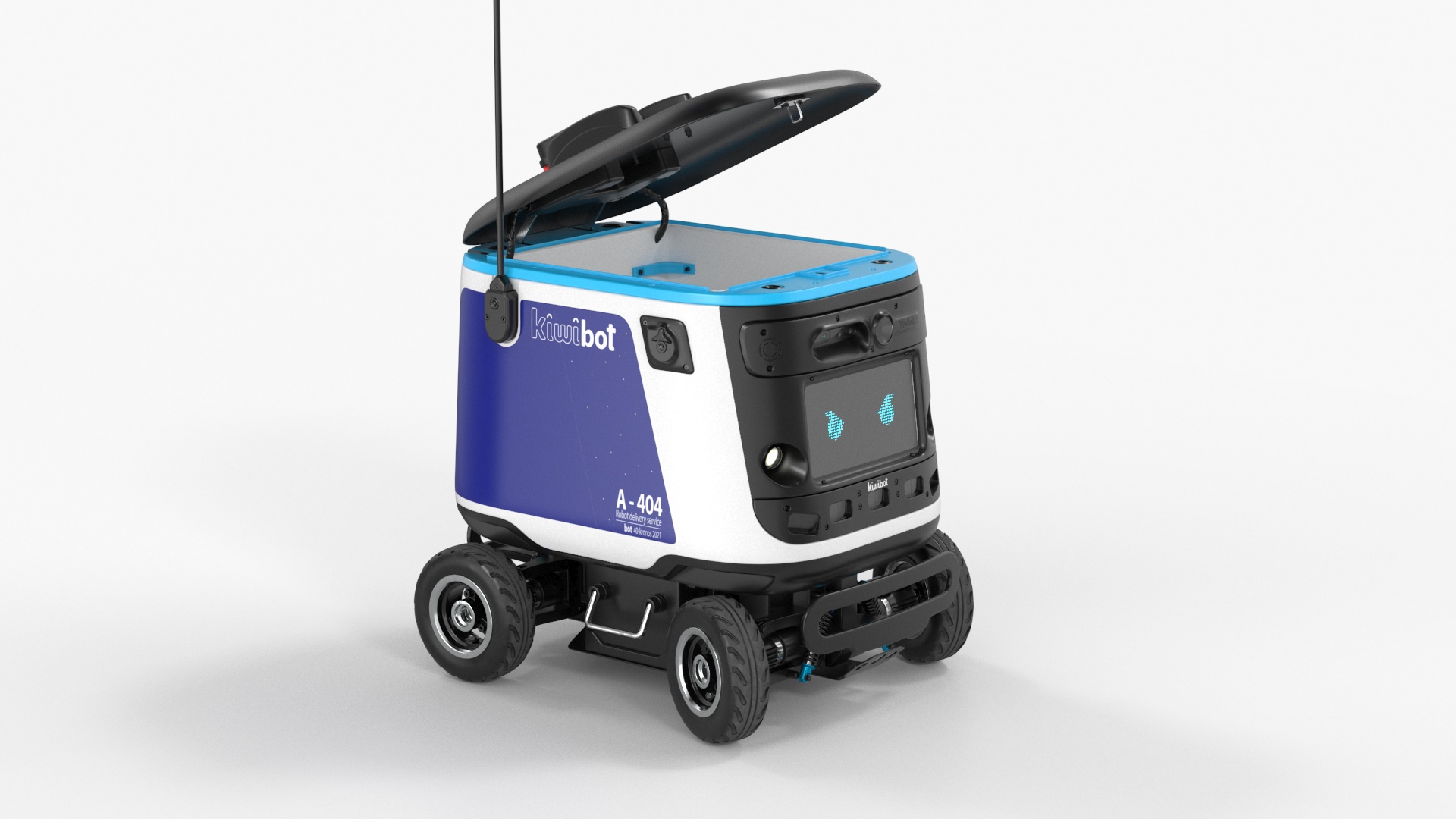 Delivery Robot Kiwibot Blue 3D