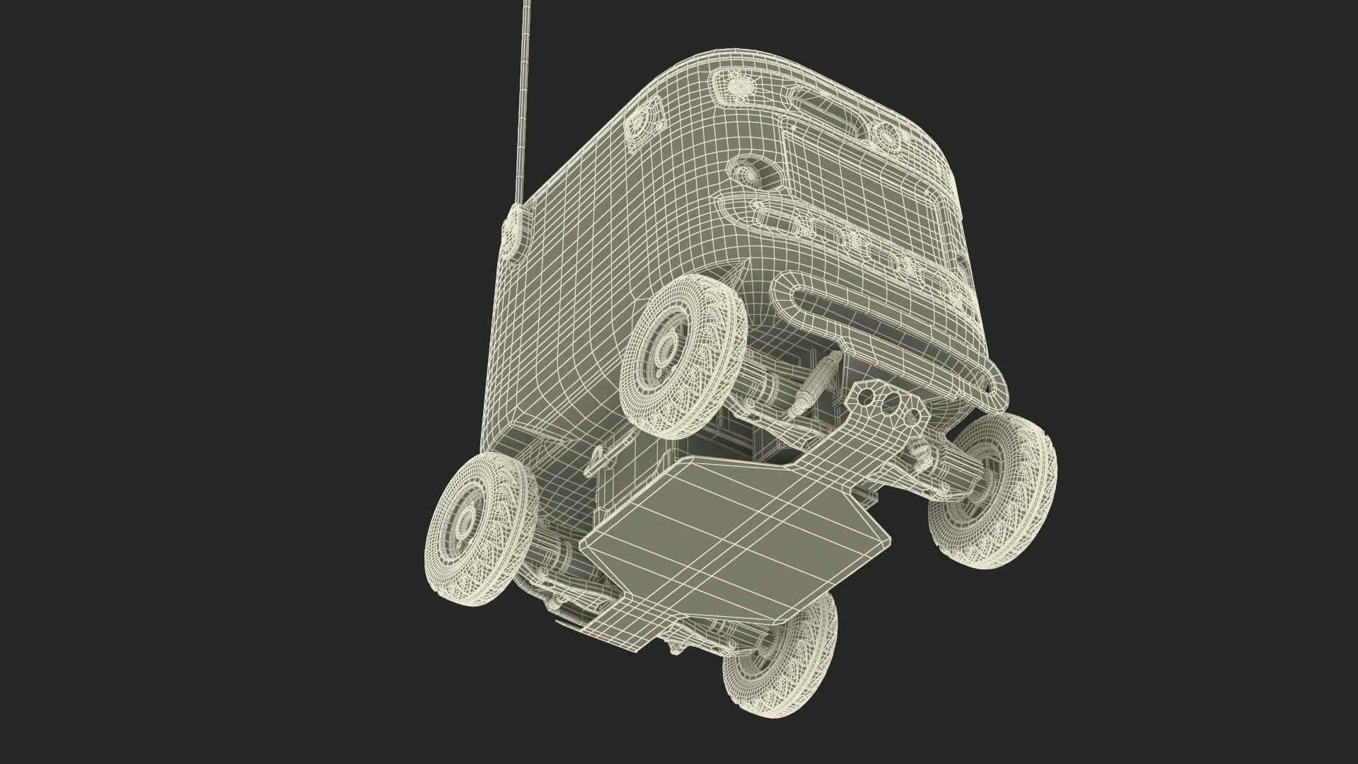 Delivery Robot Kiwibot Blue 3D