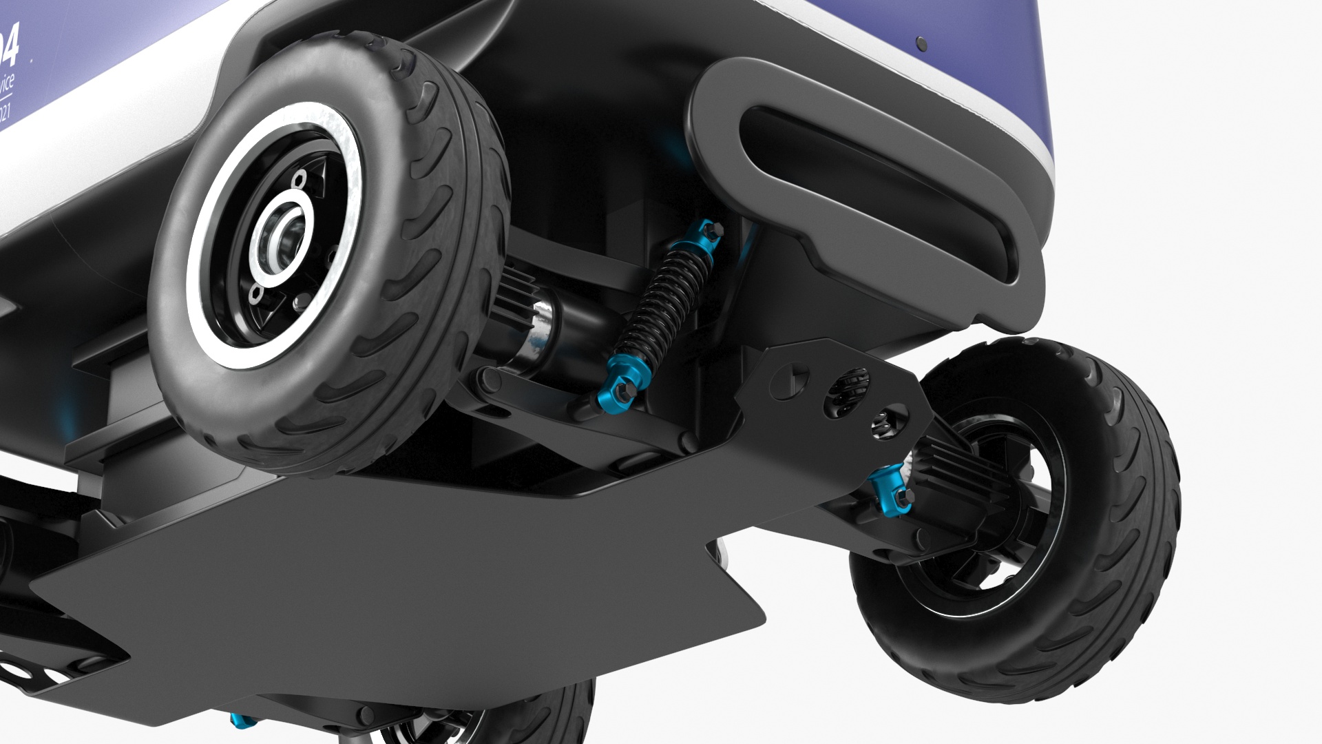 Delivery Robot Kiwibot Blue 3D