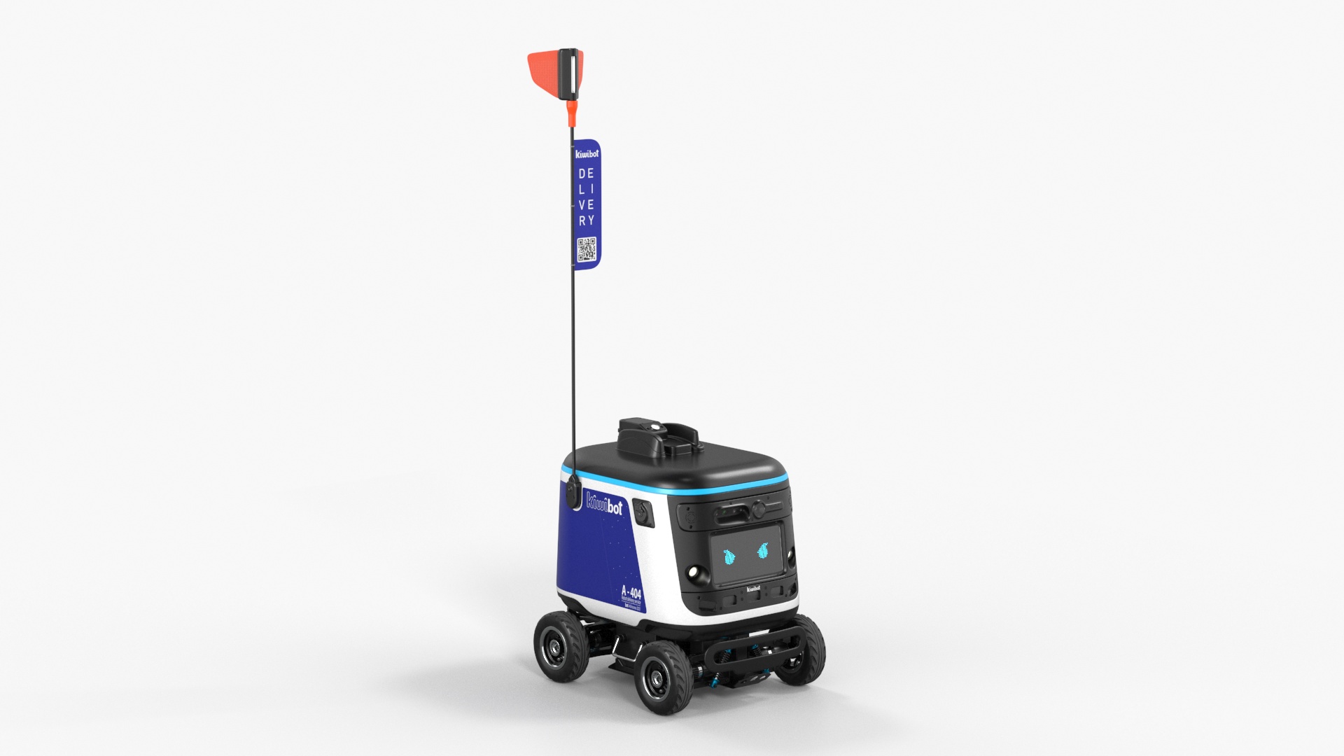 Delivery Robot Kiwibot Blue 3D