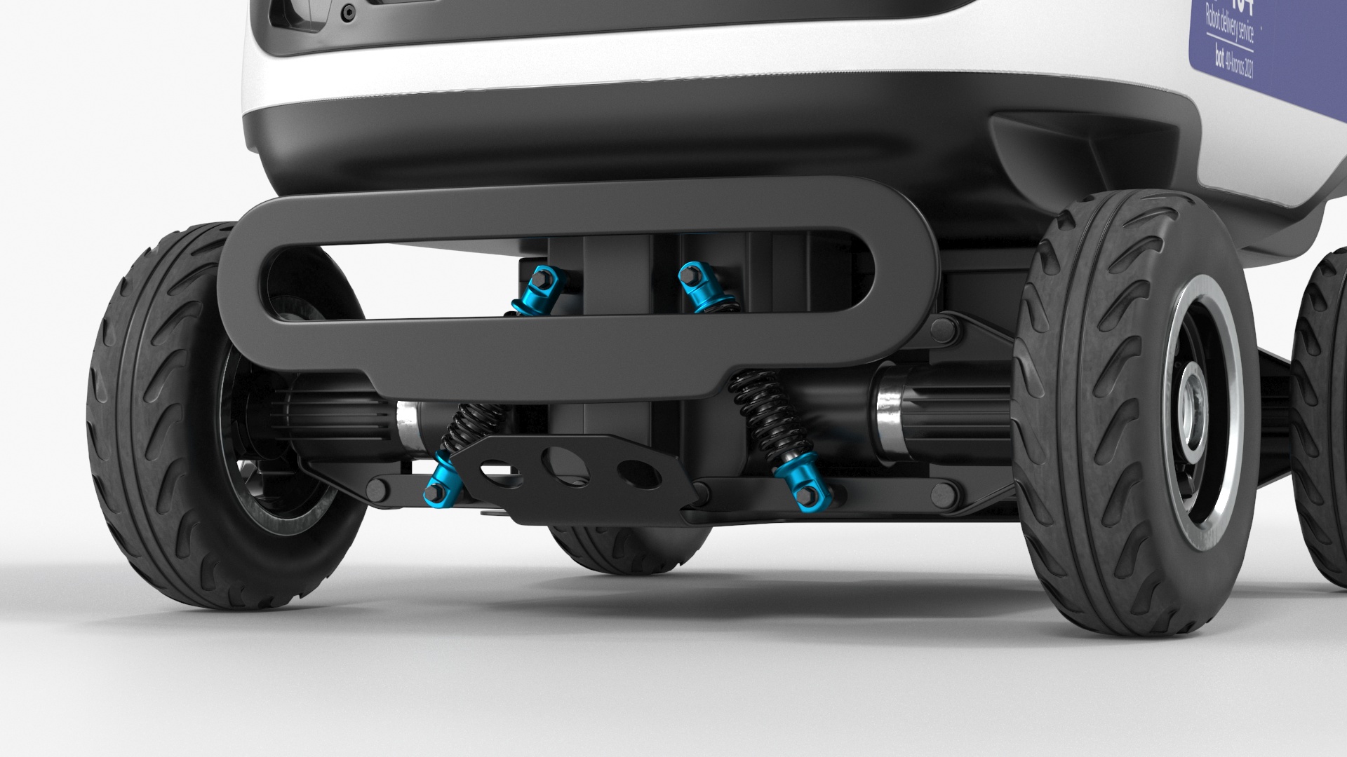 Delivery Robot Kiwibot Blue 3D