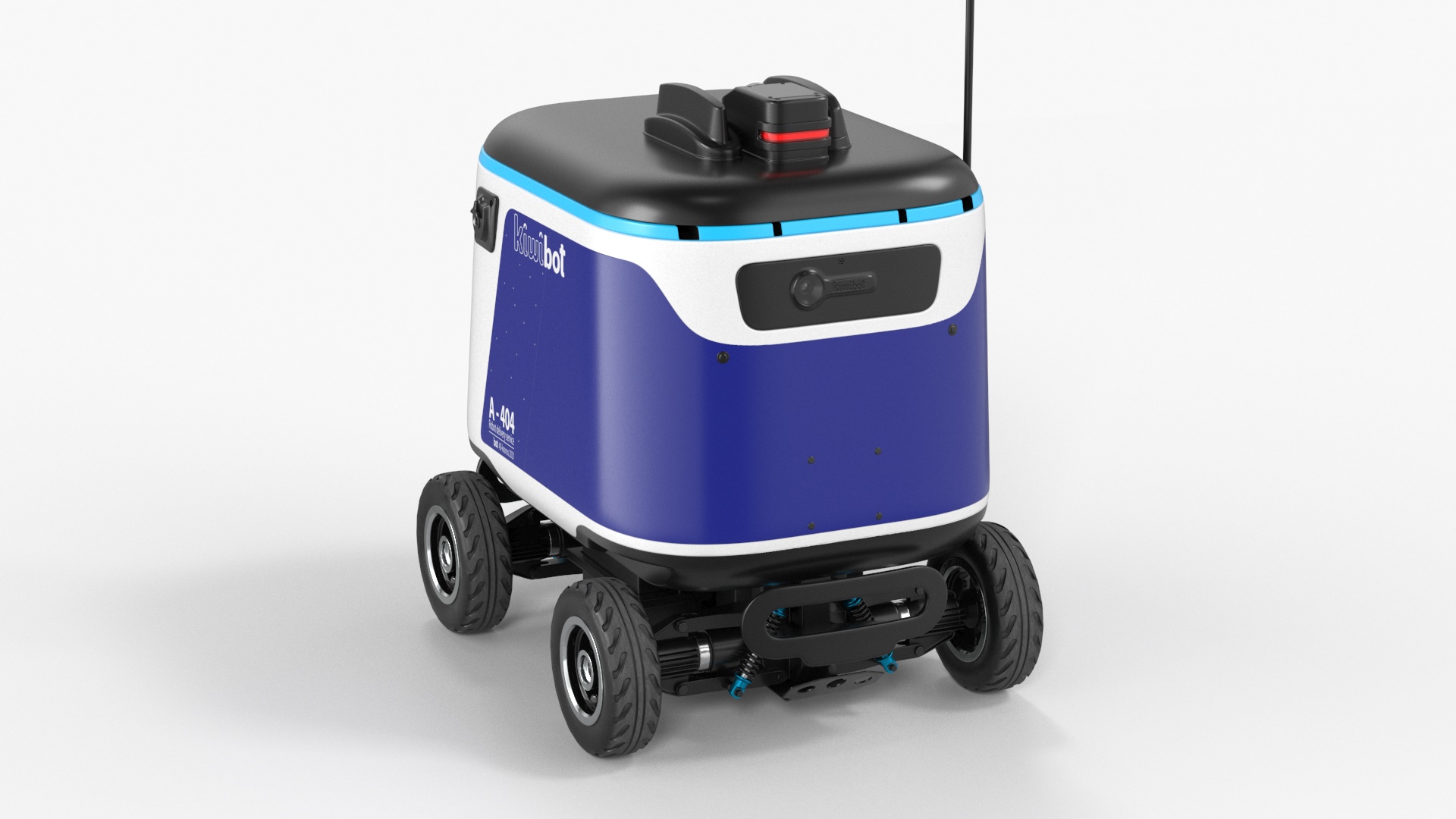 Delivery Robot Kiwibot Blue 3D