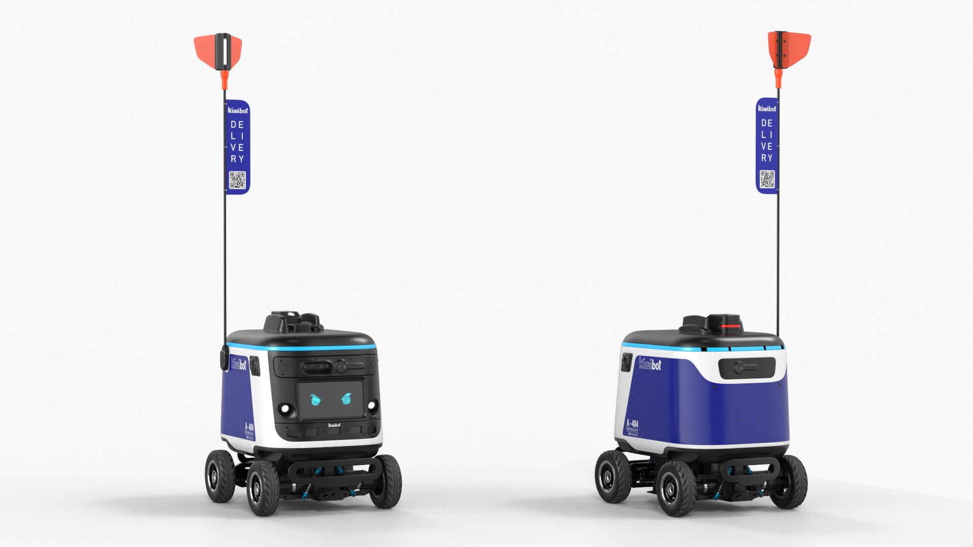 Delivery Robot Kiwibot Blue 3D