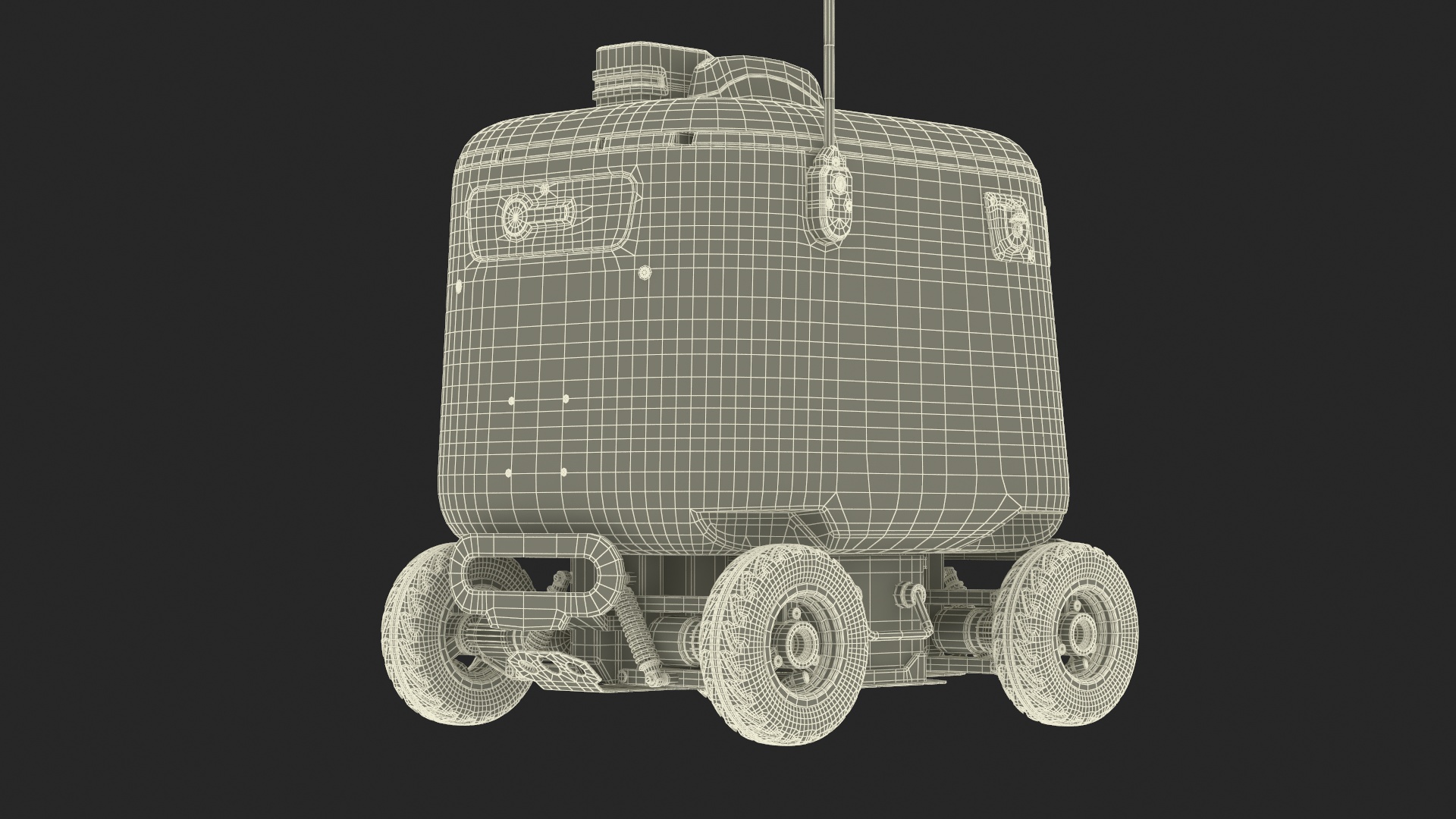 Delivery Robot Kiwibot Blue 3D