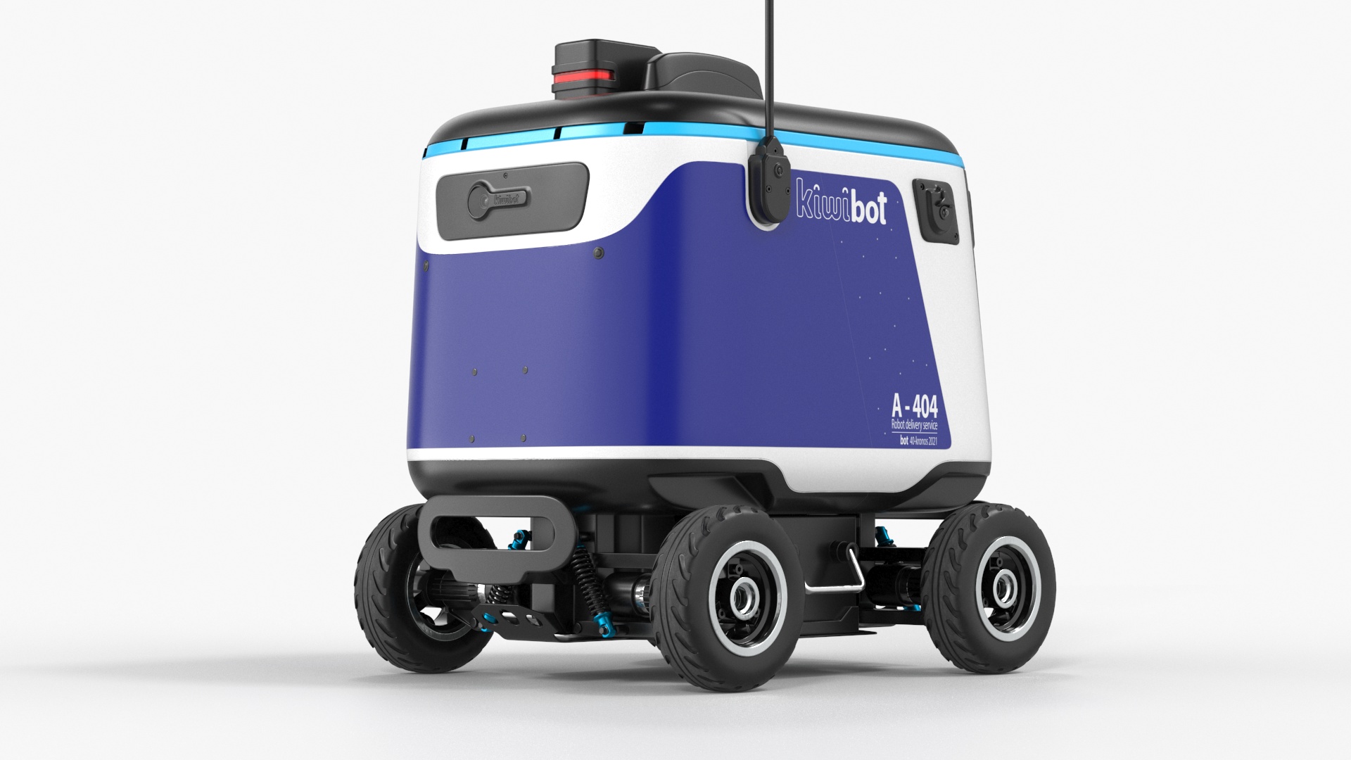 Delivery Robot Kiwibot Blue 3D