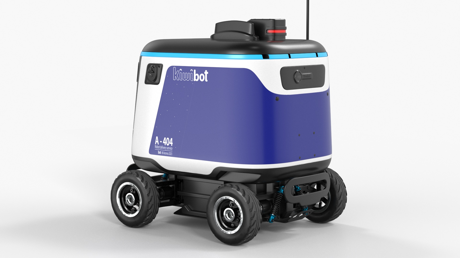 Delivery Robot Kiwibot Blue 3D