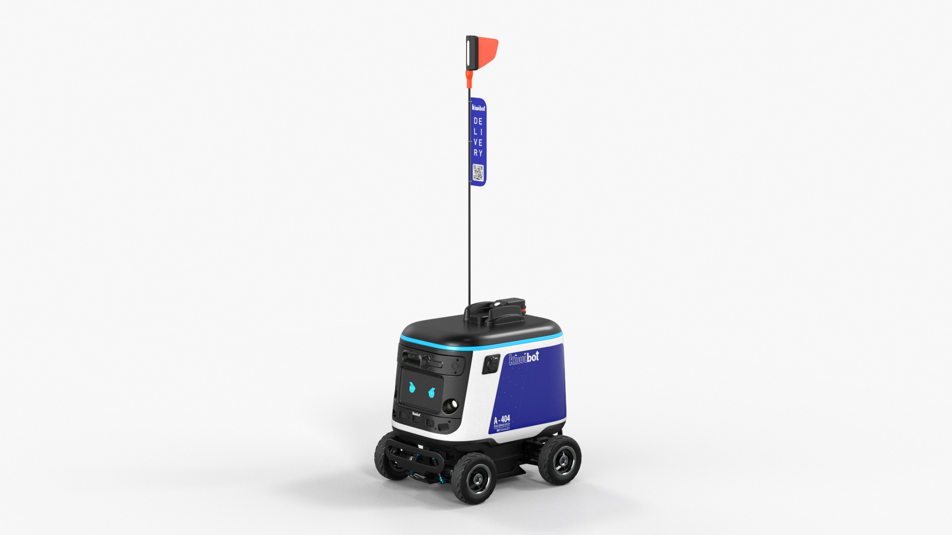 Delivery Robot Kiwibot Blue 3D