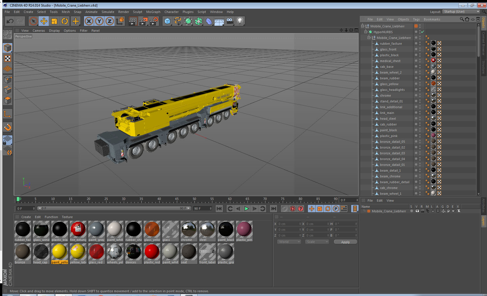3D Mobile Crane Liebherr