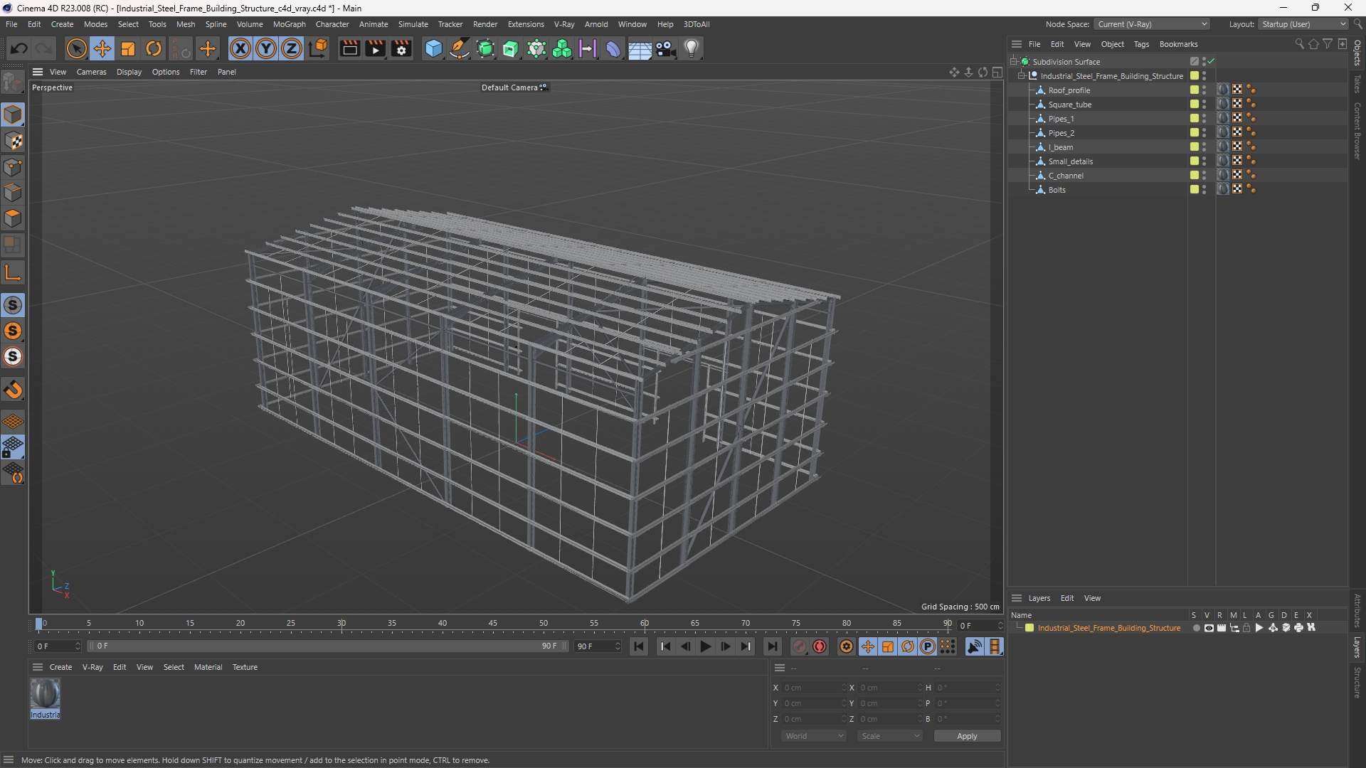Industrial Steel Frame Building Structure - view 12