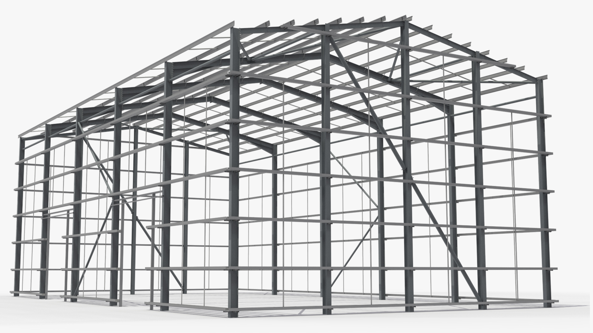 Industrial Steel Frame Building Structure - view 3