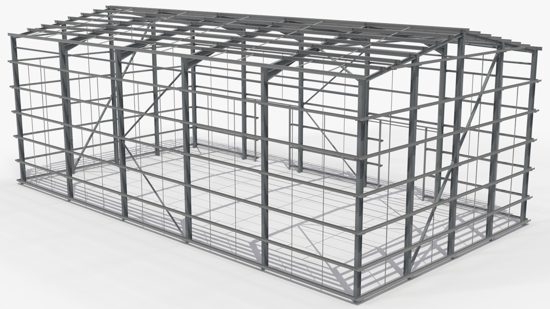 Industrial Steel Frame Building Structure - view 2