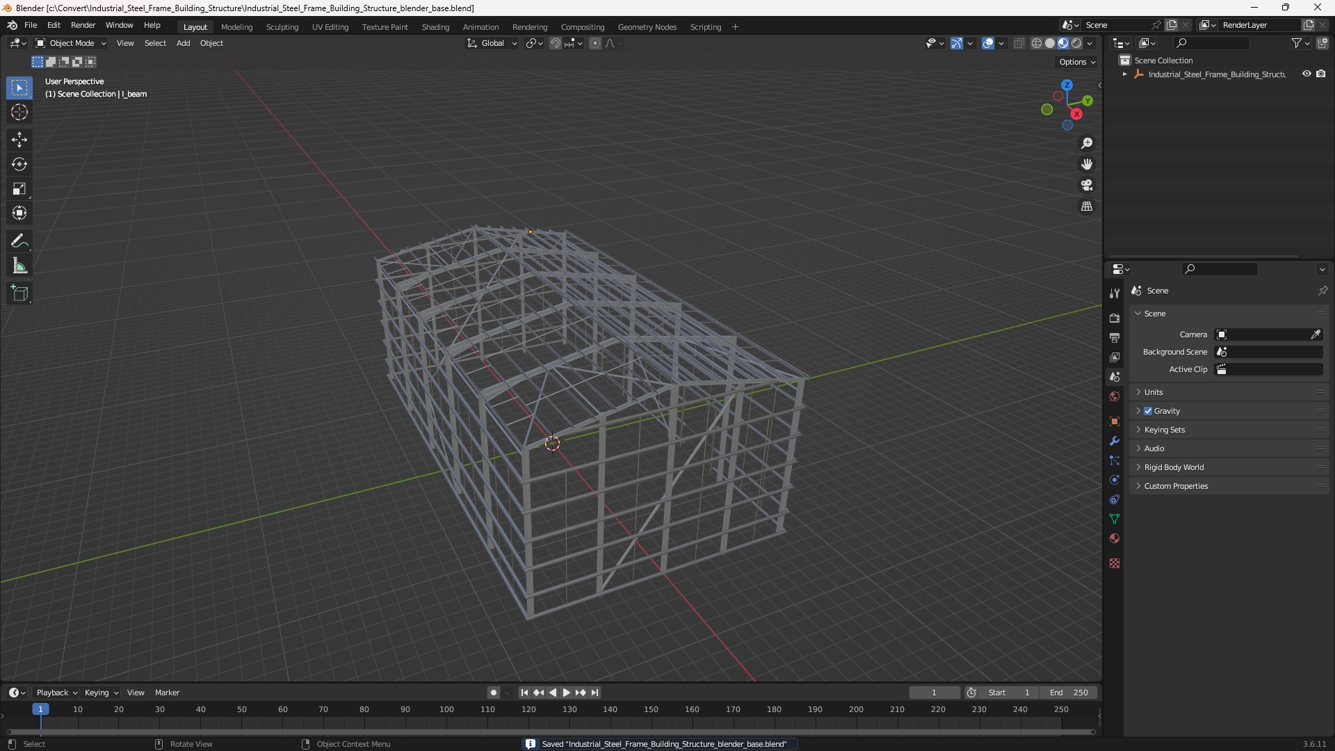 Industrial Steel Frame Building Structure - view 10
