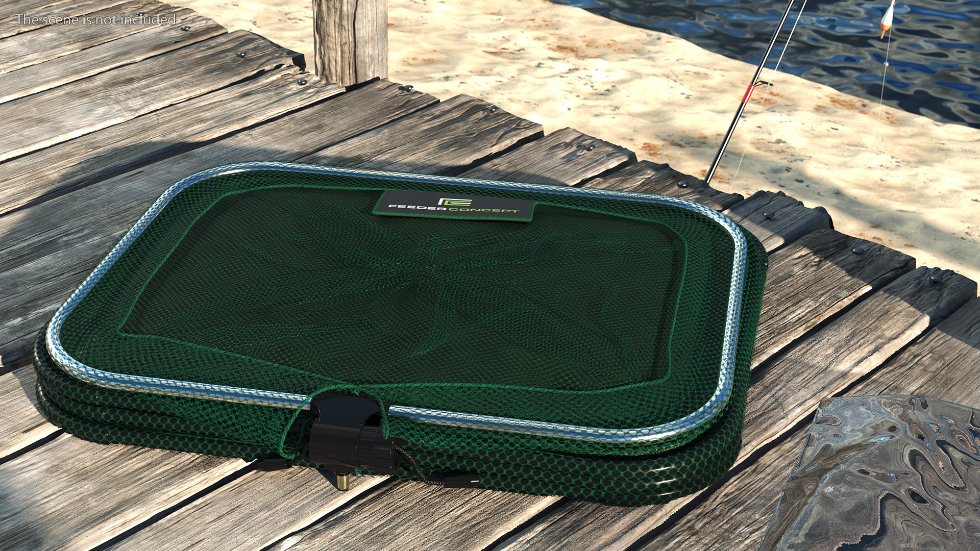 Wire Fishing Cage Folded 3D model