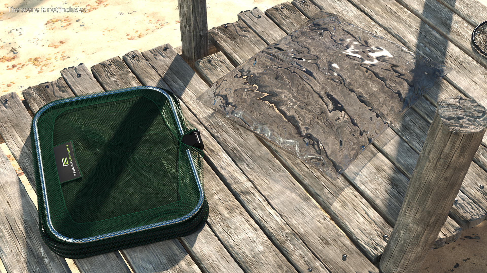 Wire Fishing Cage Folded 3D model