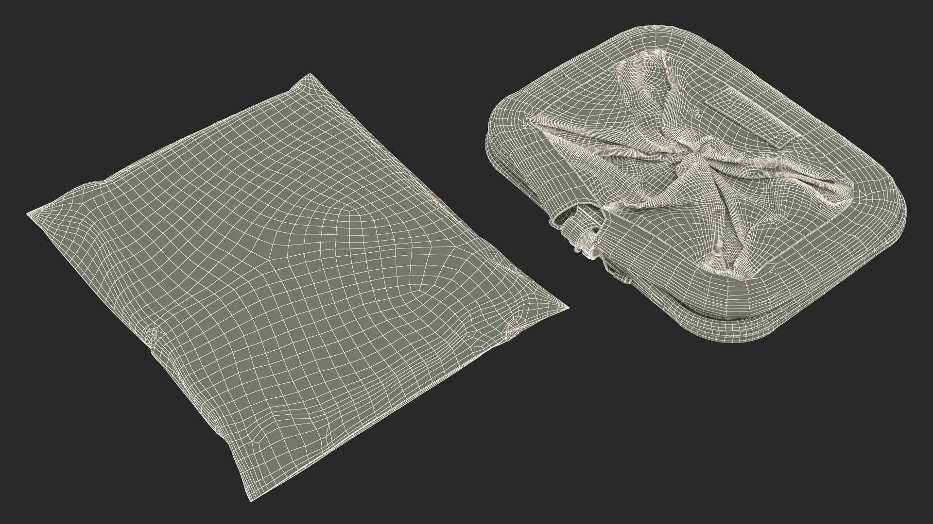 Wire Fishing Cage Folded 3D model