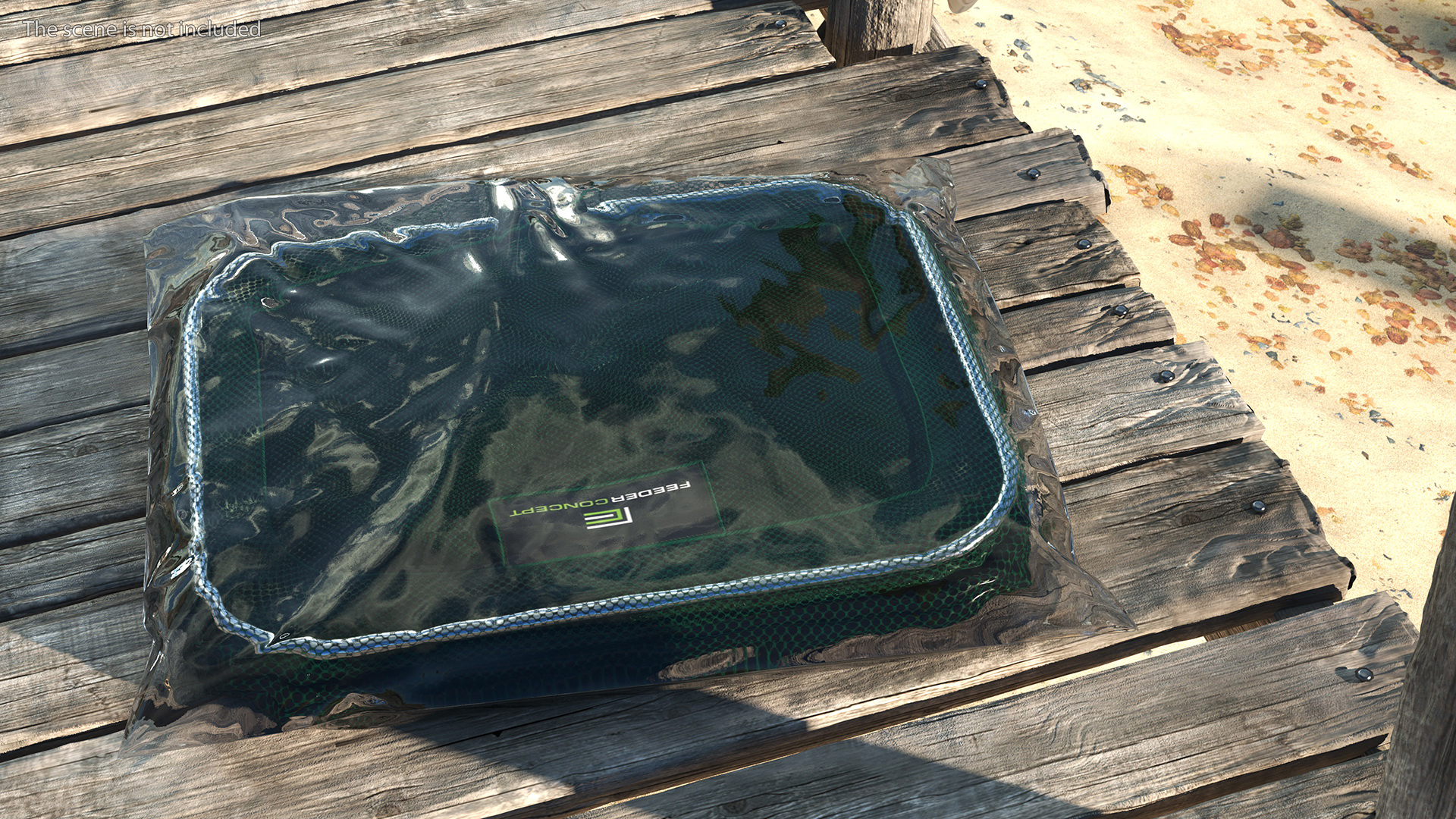 Wire Fishing Cage Folded 3D model