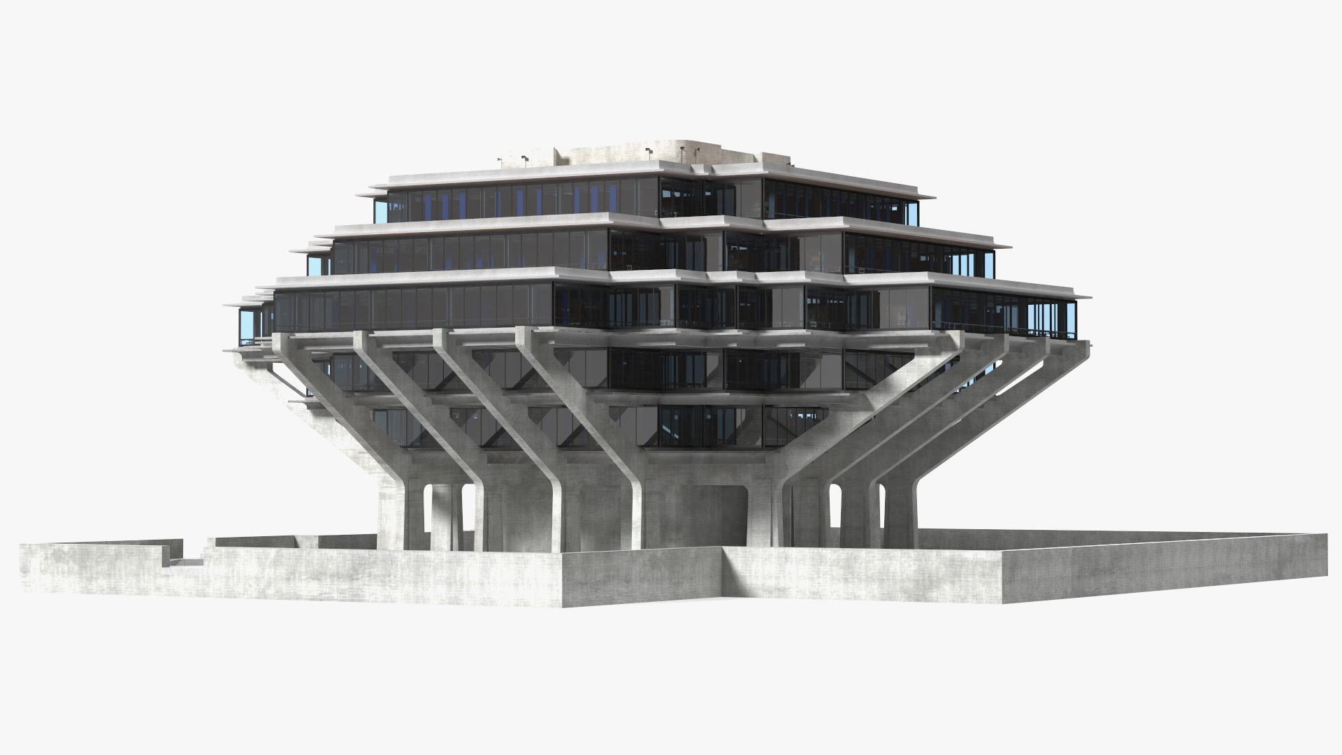 Geisel Library 3D model