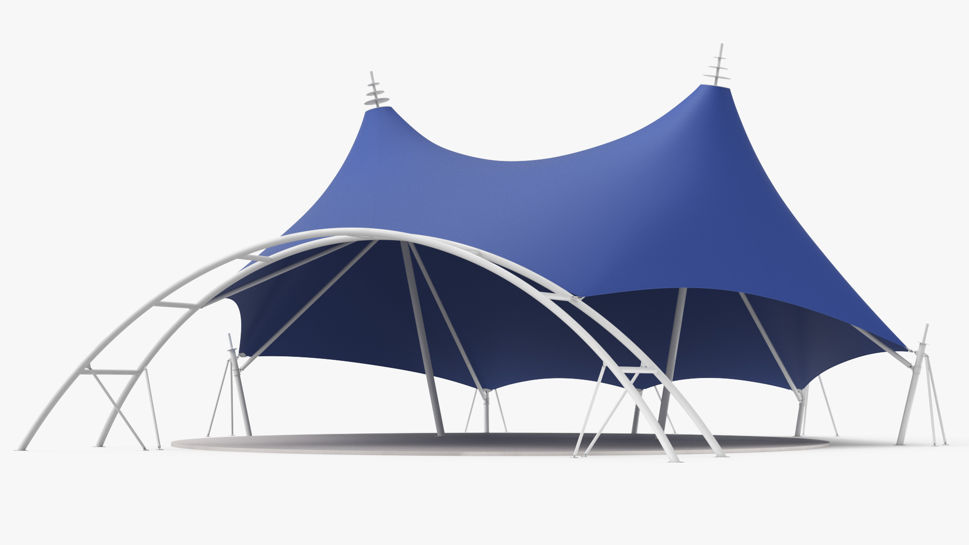 Tensile Structure Tent Blue 3D