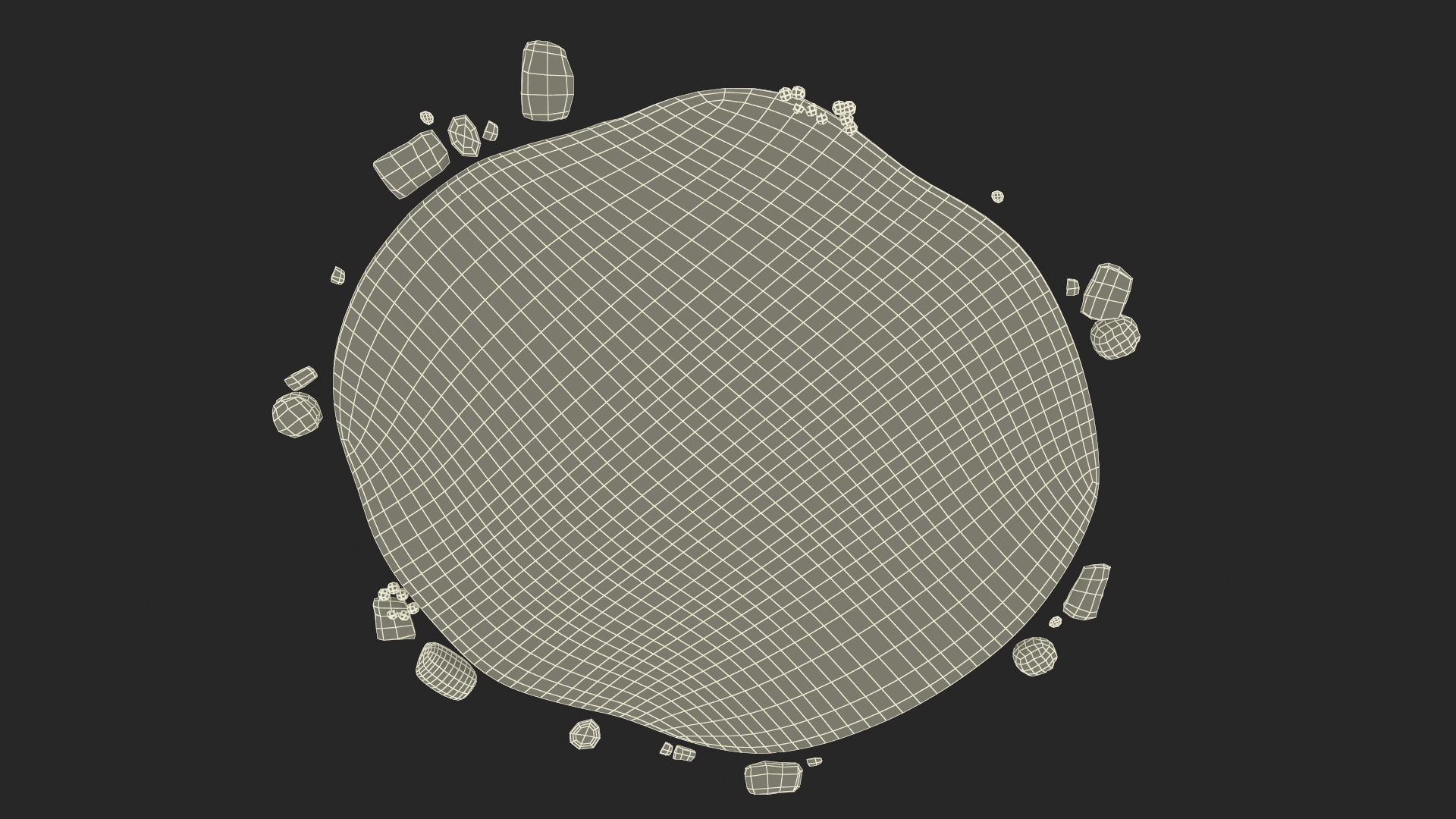 3D Winter Snow Pile