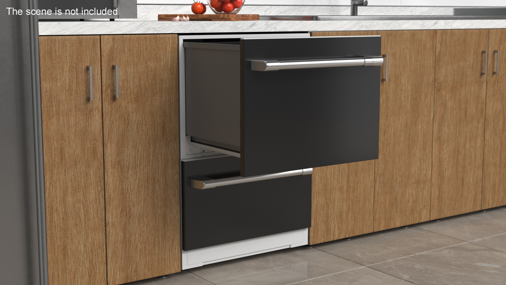 Double Drawer Dishwasher 3D model