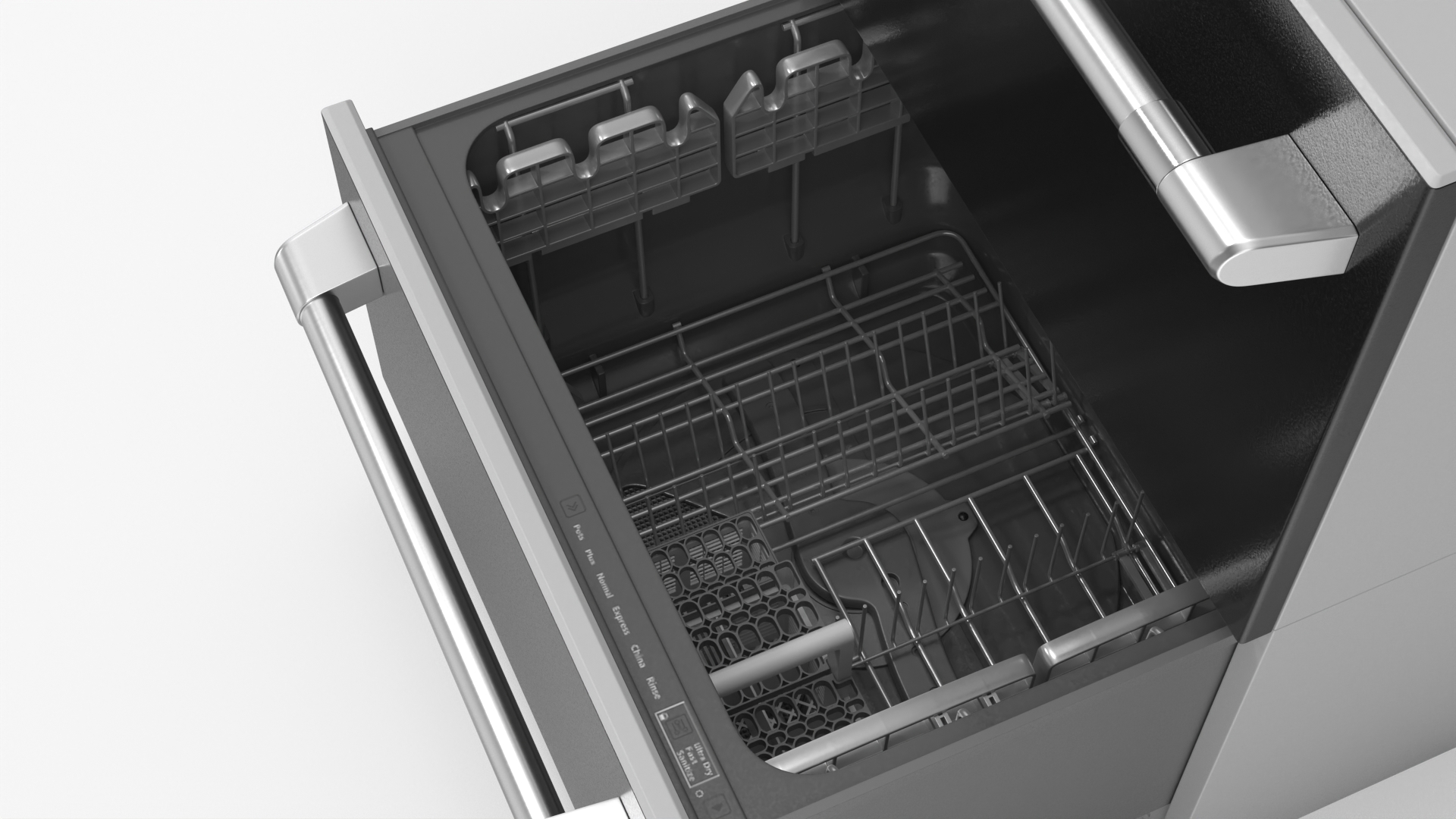 Double Drawer Dishwasher 3D model