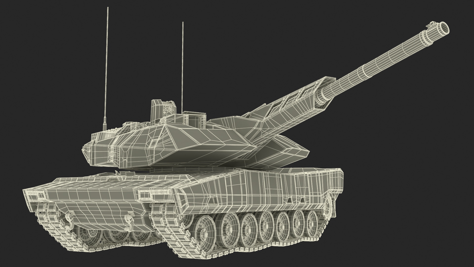 3D Next Gen German MBT Rigged