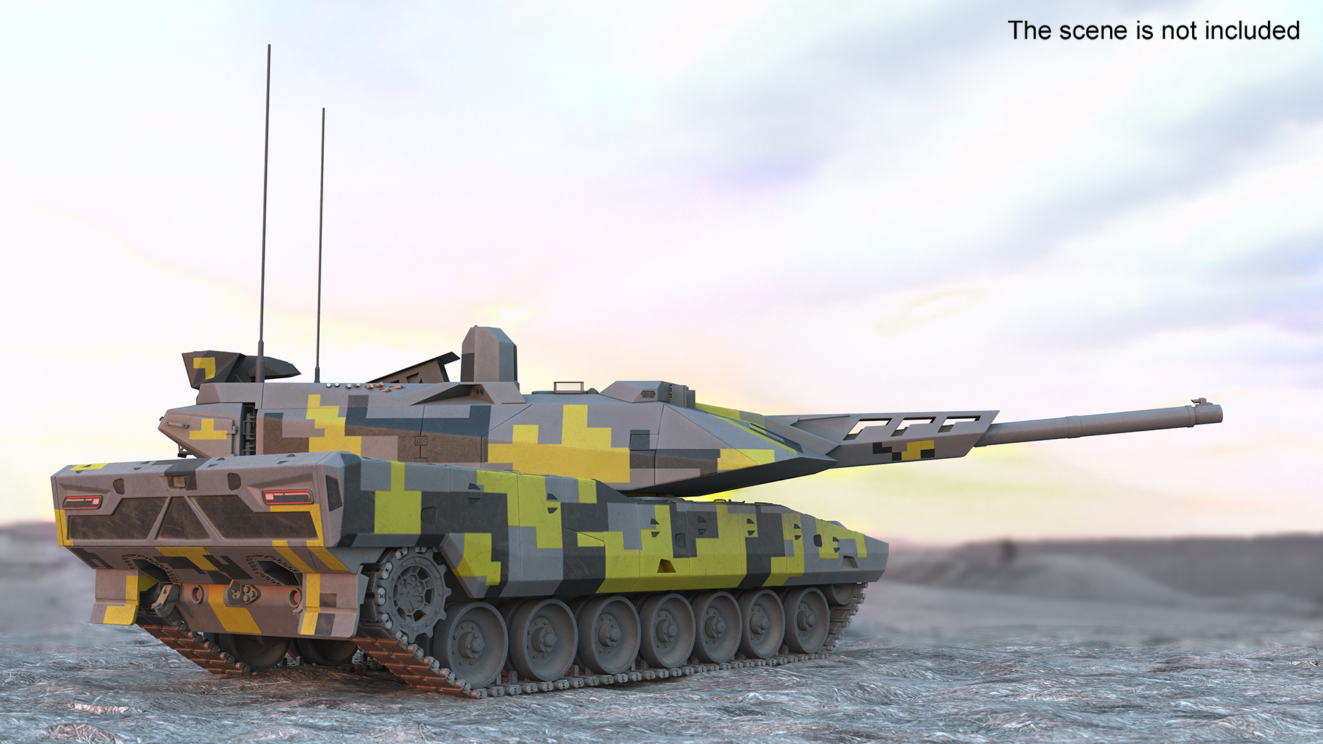 3D Next Gen German MBT Rigged
