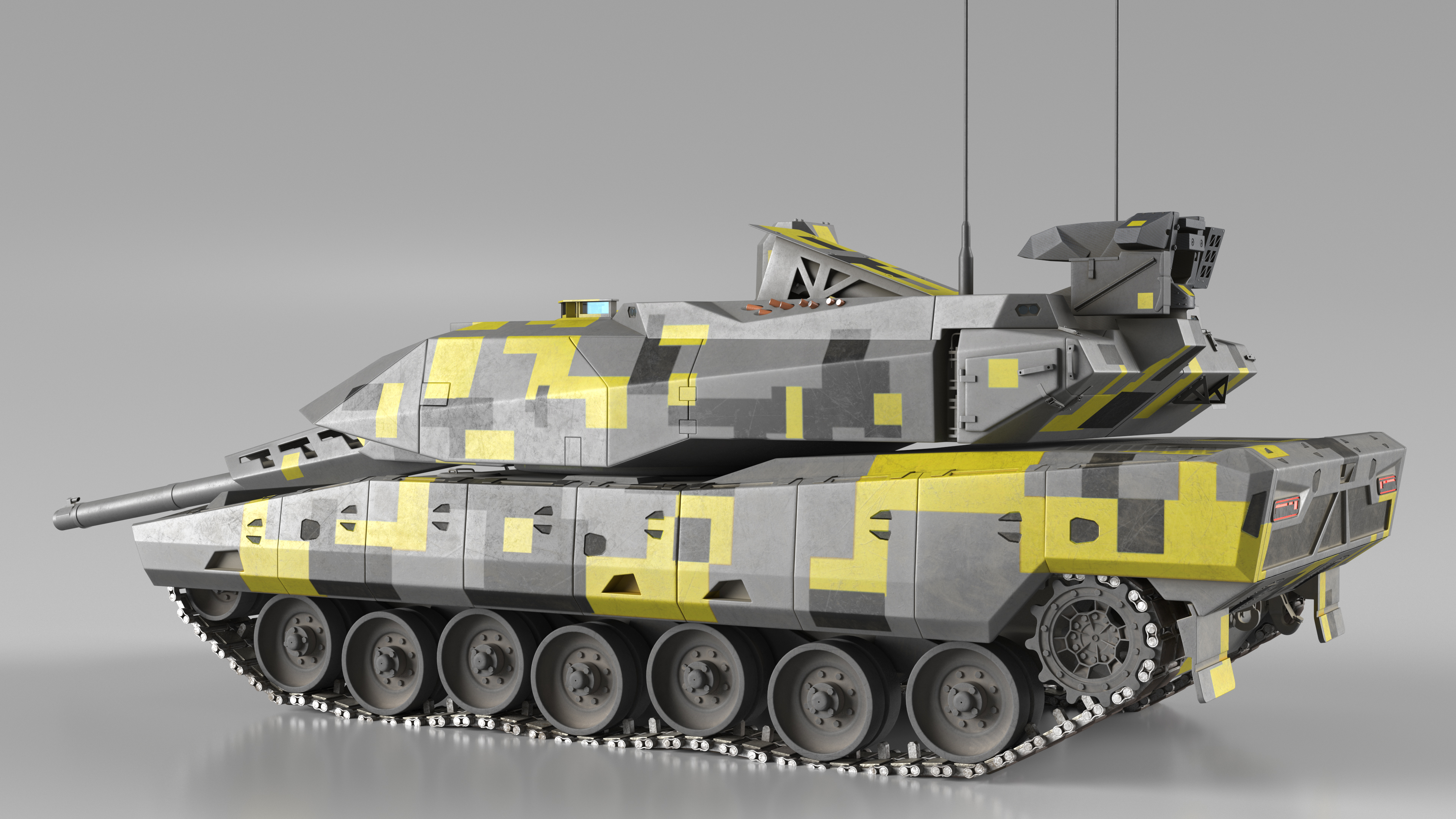 3D Next Gen German MBT Rigged