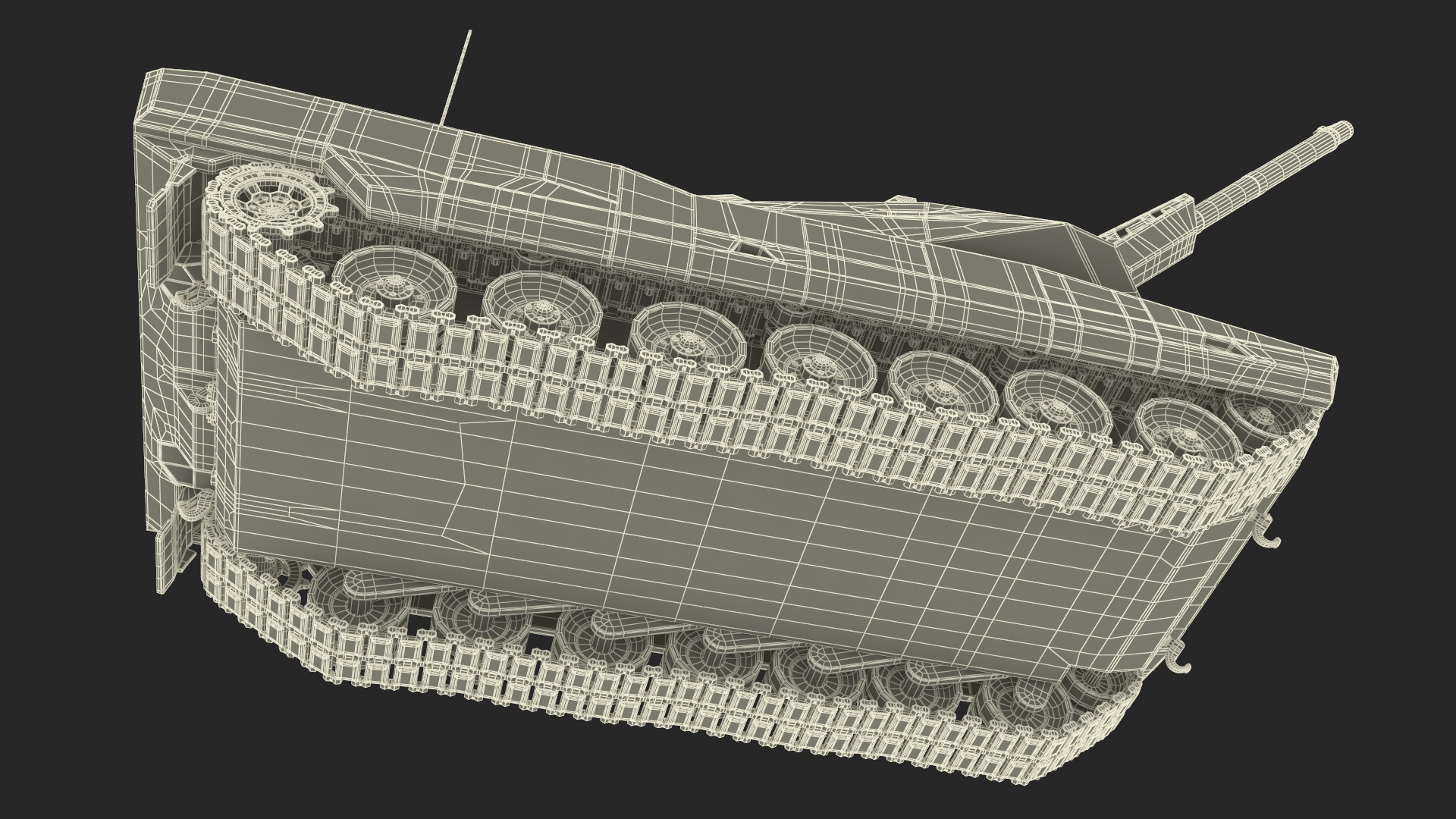 3D Next Gen German MBT Rigged