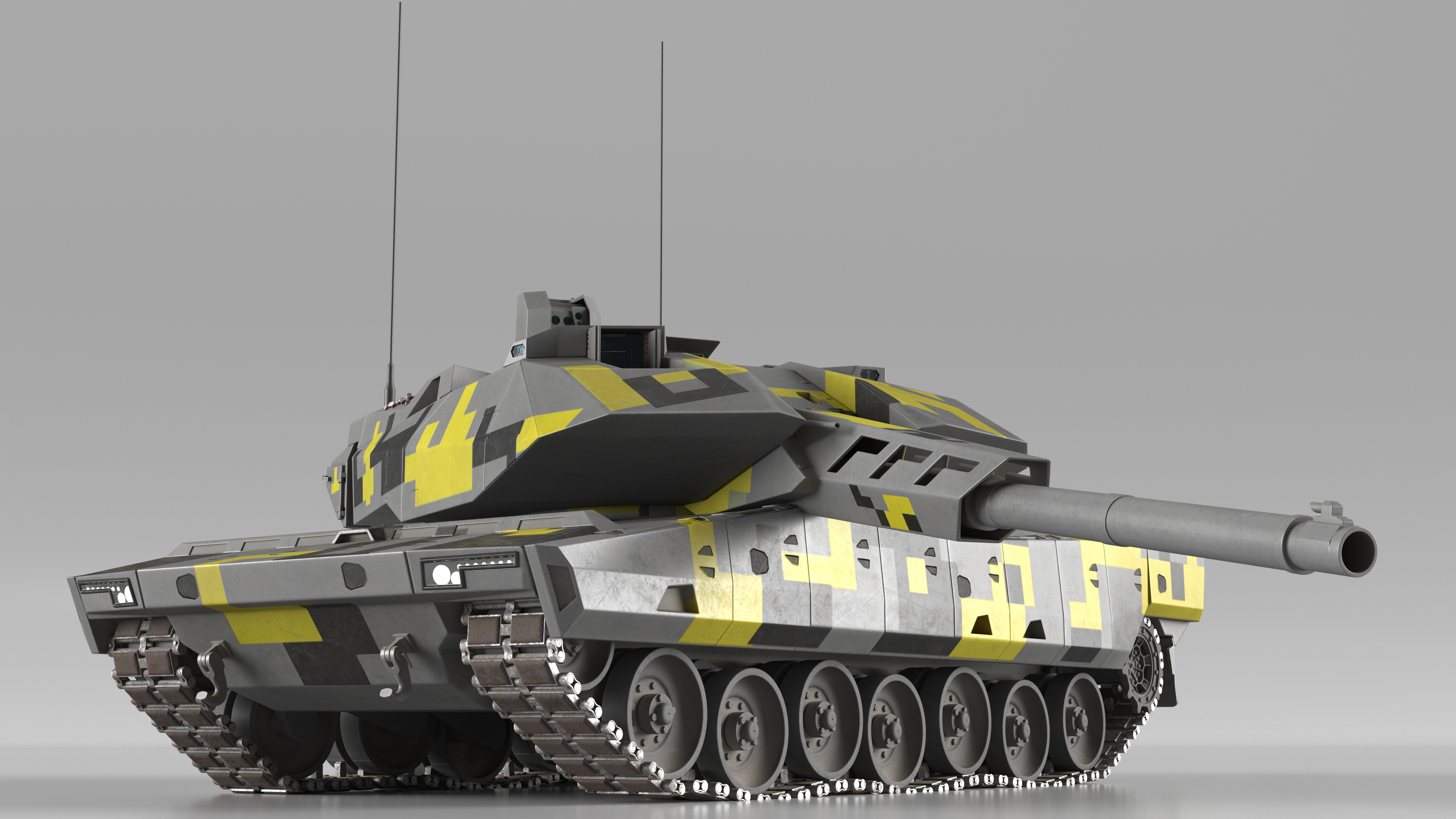3D Next Gen German MBT Rigged