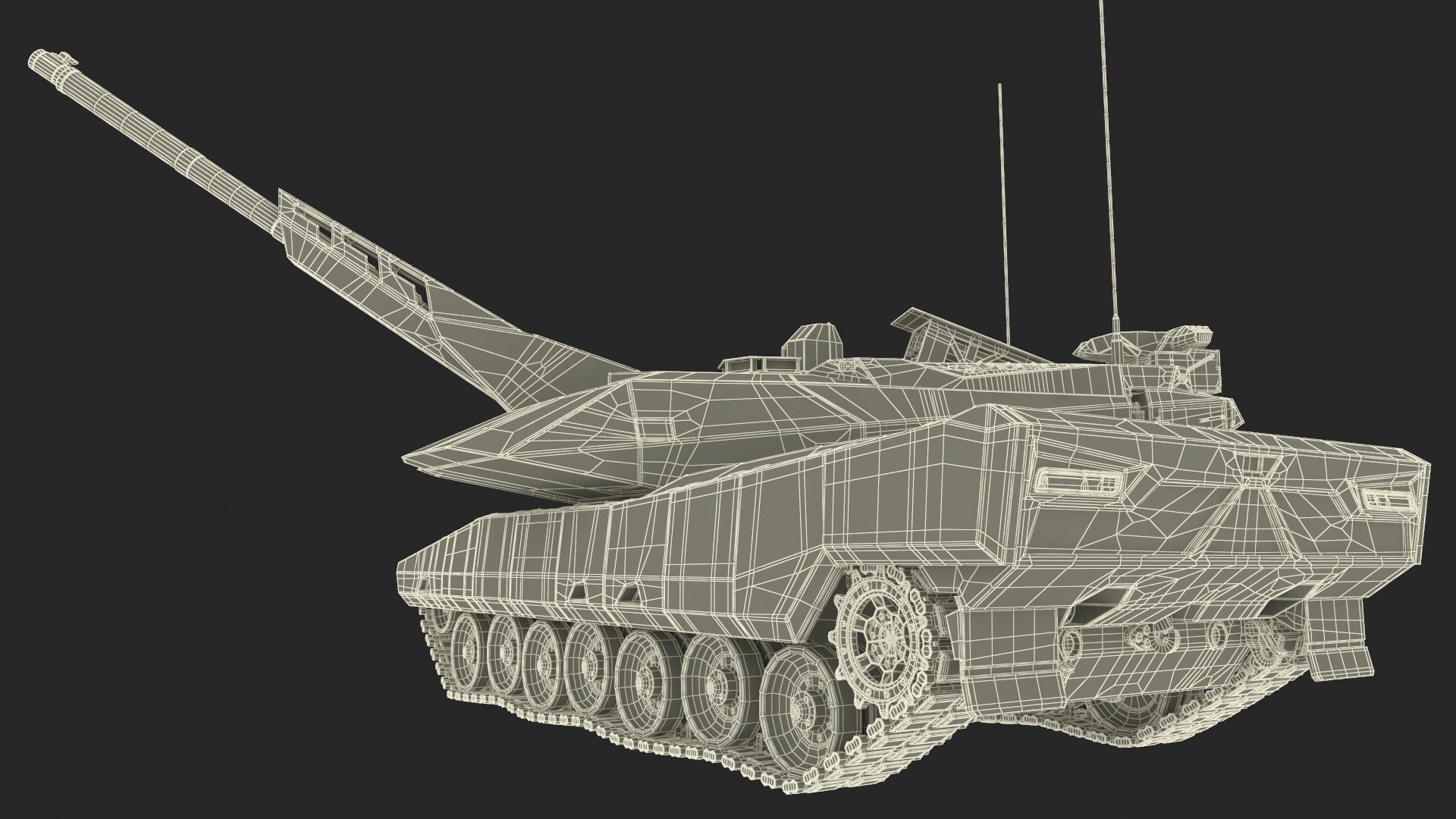 3D Next Gen German MBT Rigged