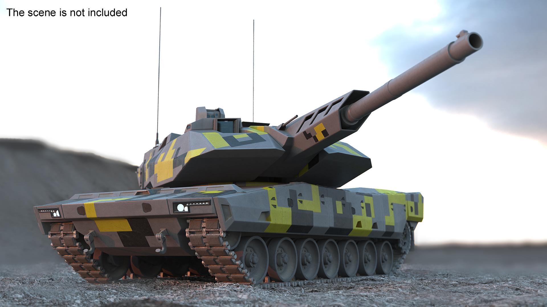 3D Next Gen German MBT Rigged